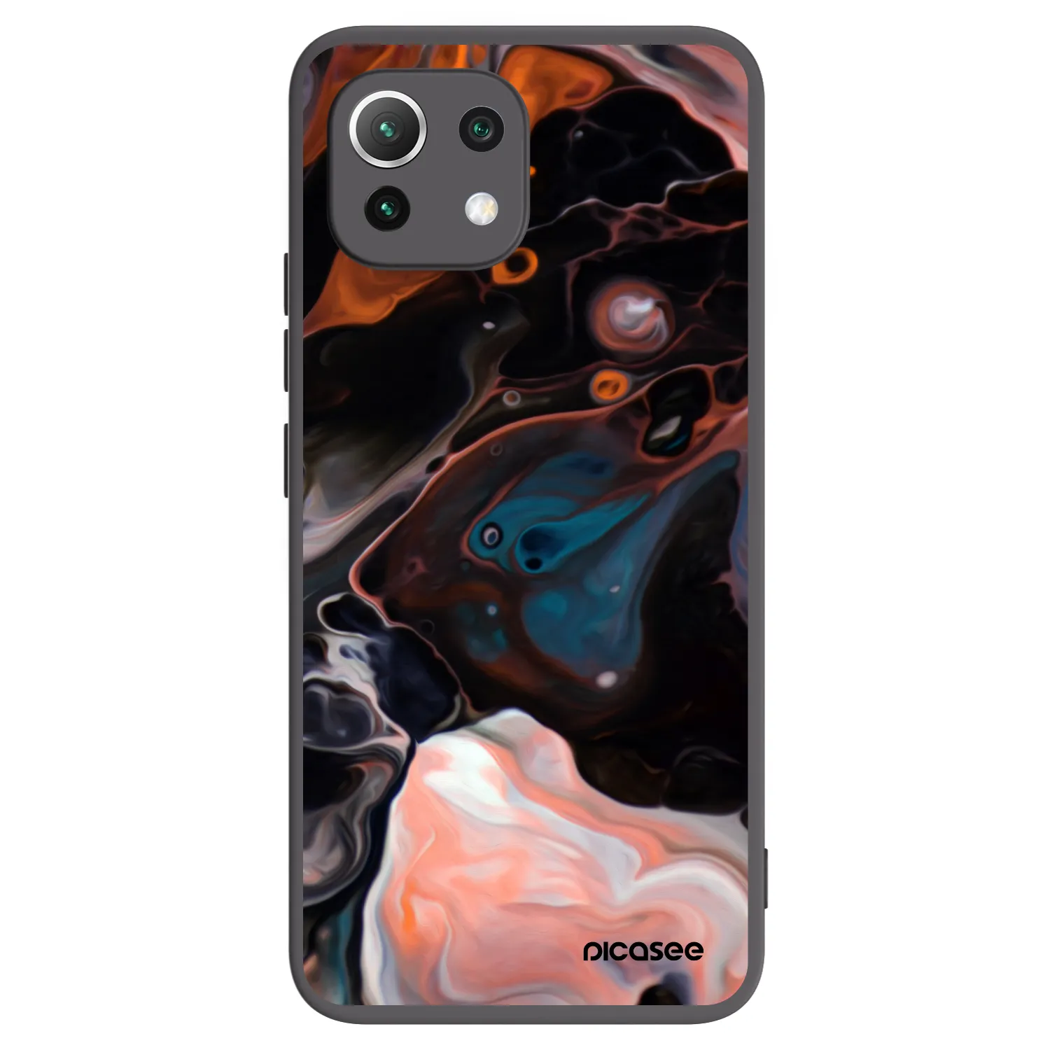 Picasee silikonový černý obal pro Xiaomi Mi 11 Lite - Cream