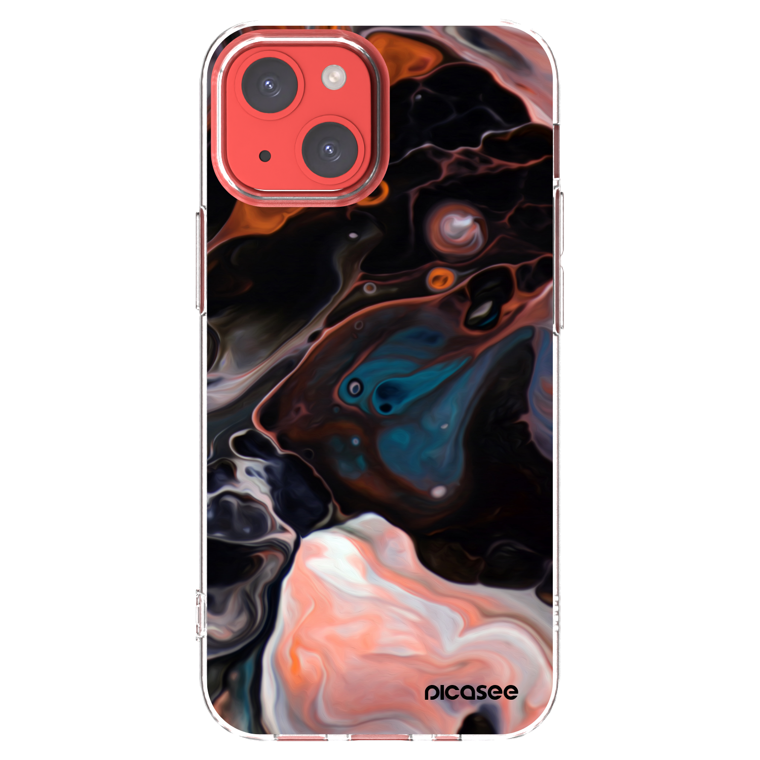 Picasee silikonový průhledný obal pro Apple iPhone 13 mini - Cream