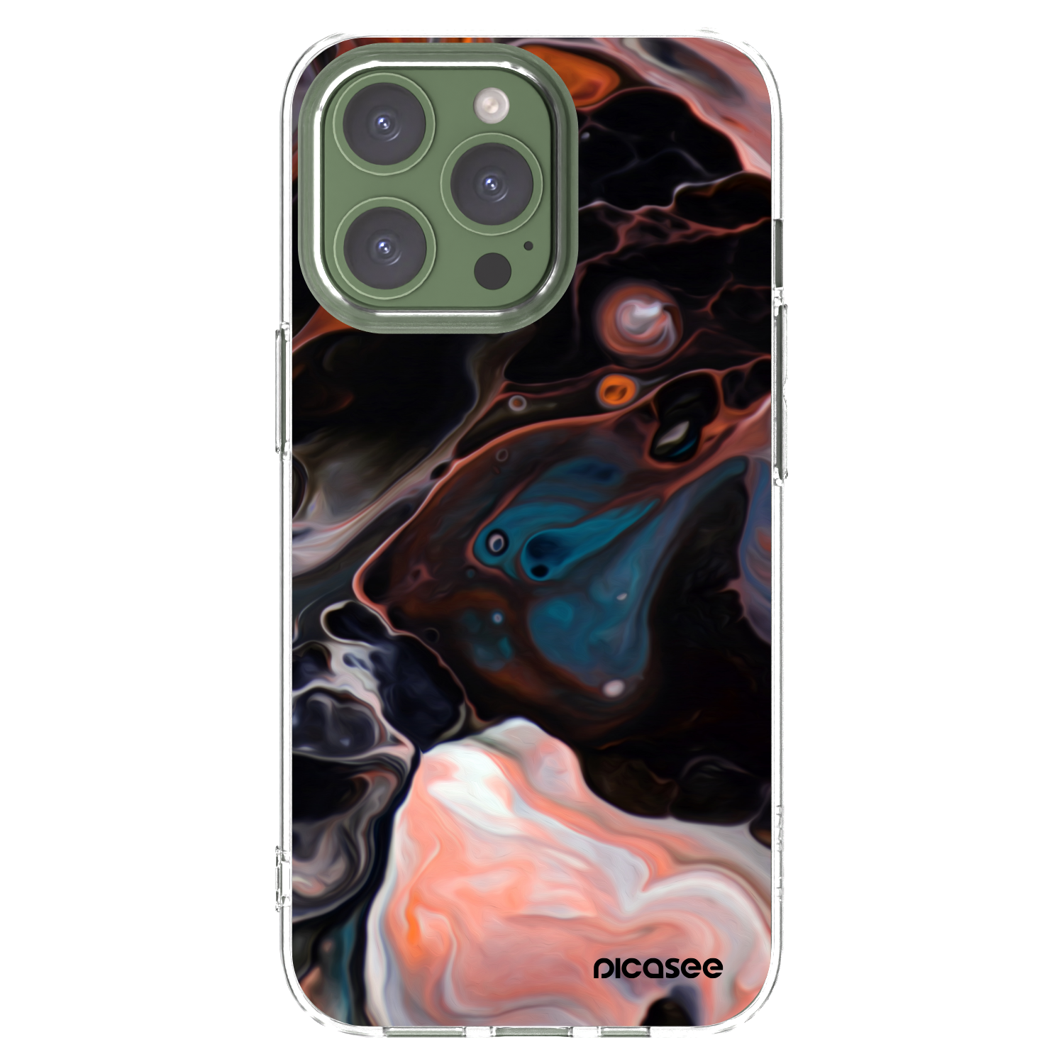 Picasee silikonový průhledný obal pro Apple iPhone 13 Pro - Cream
