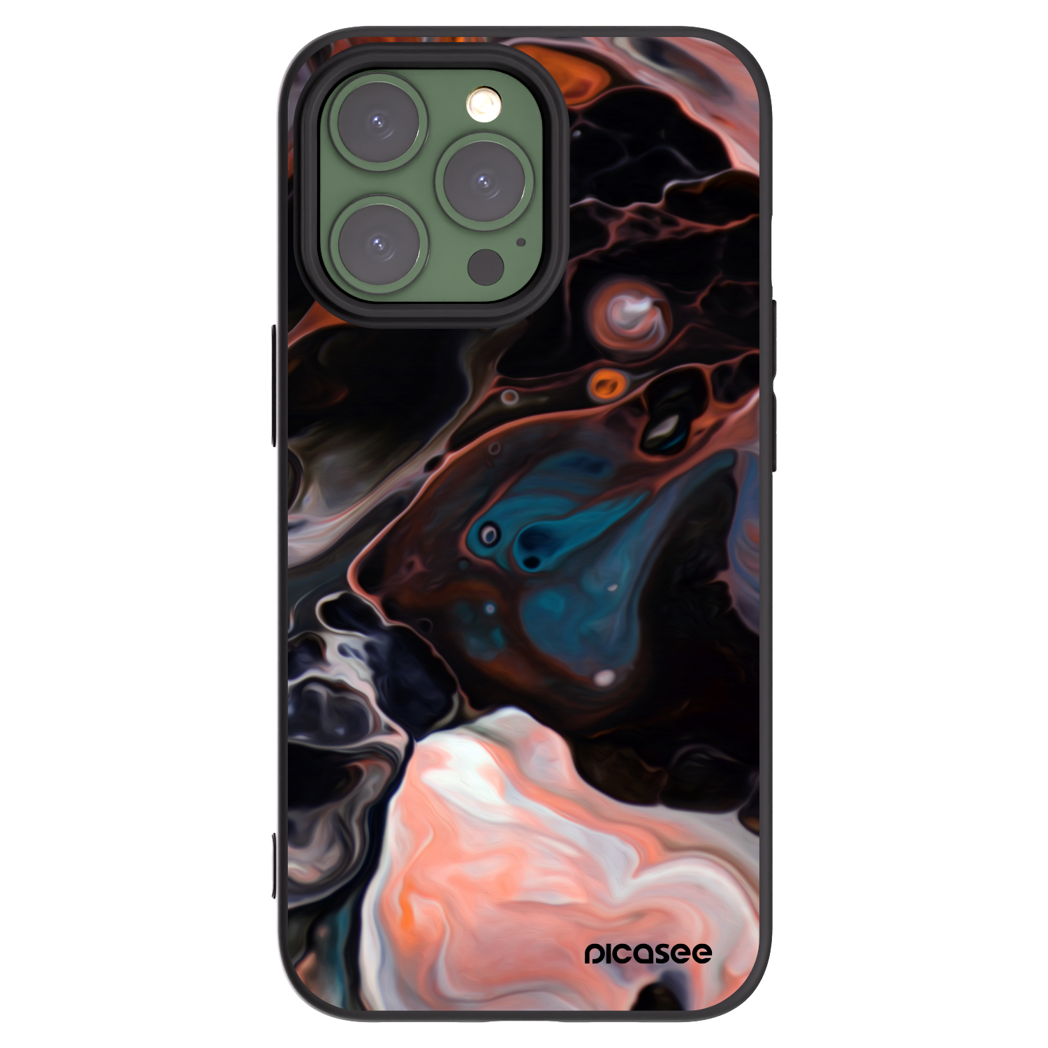 Picasee silikonový černý obal pro Apple iPhone 13 Pro - Cream