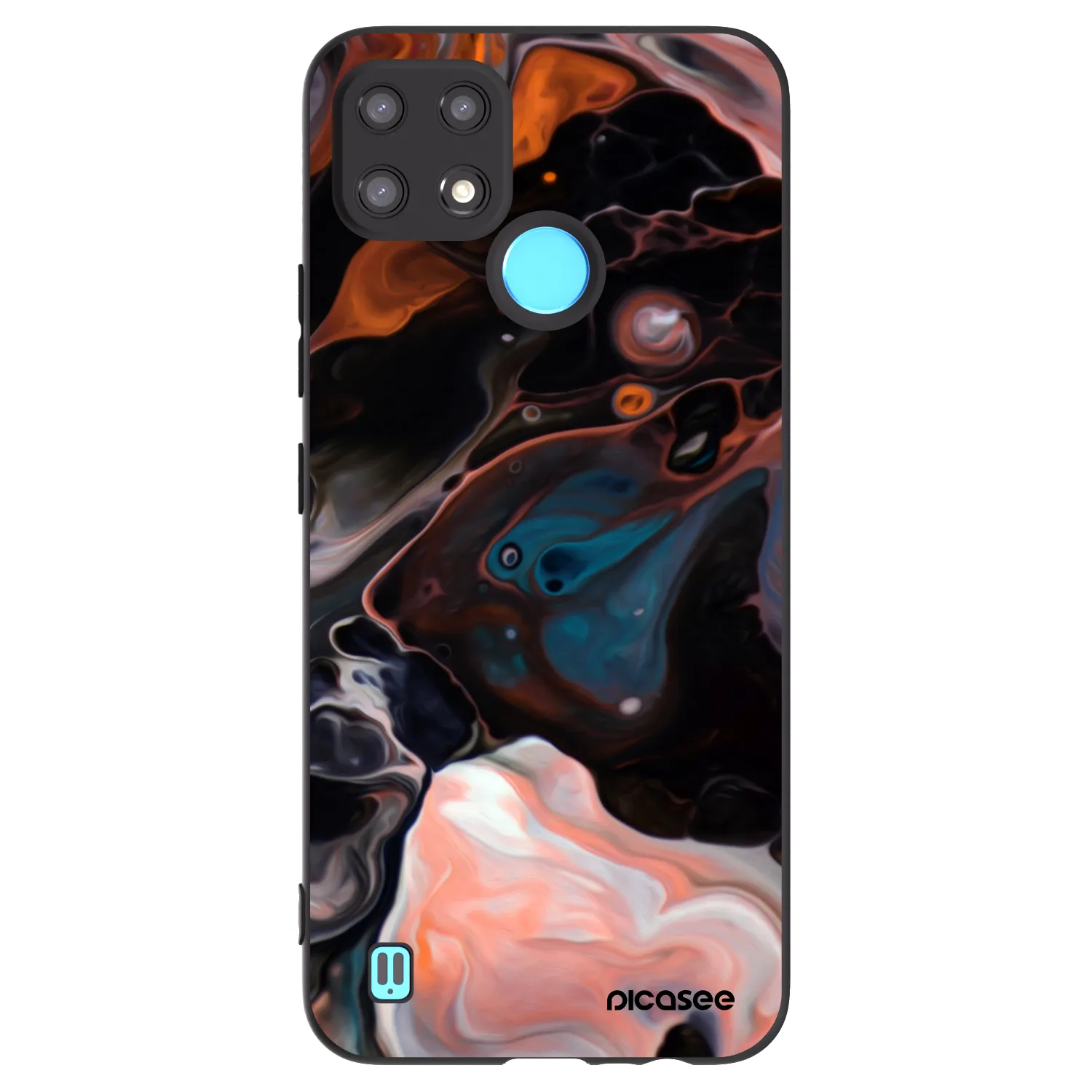 Picasee silikonový černý obal pro Realme C21 - Cream