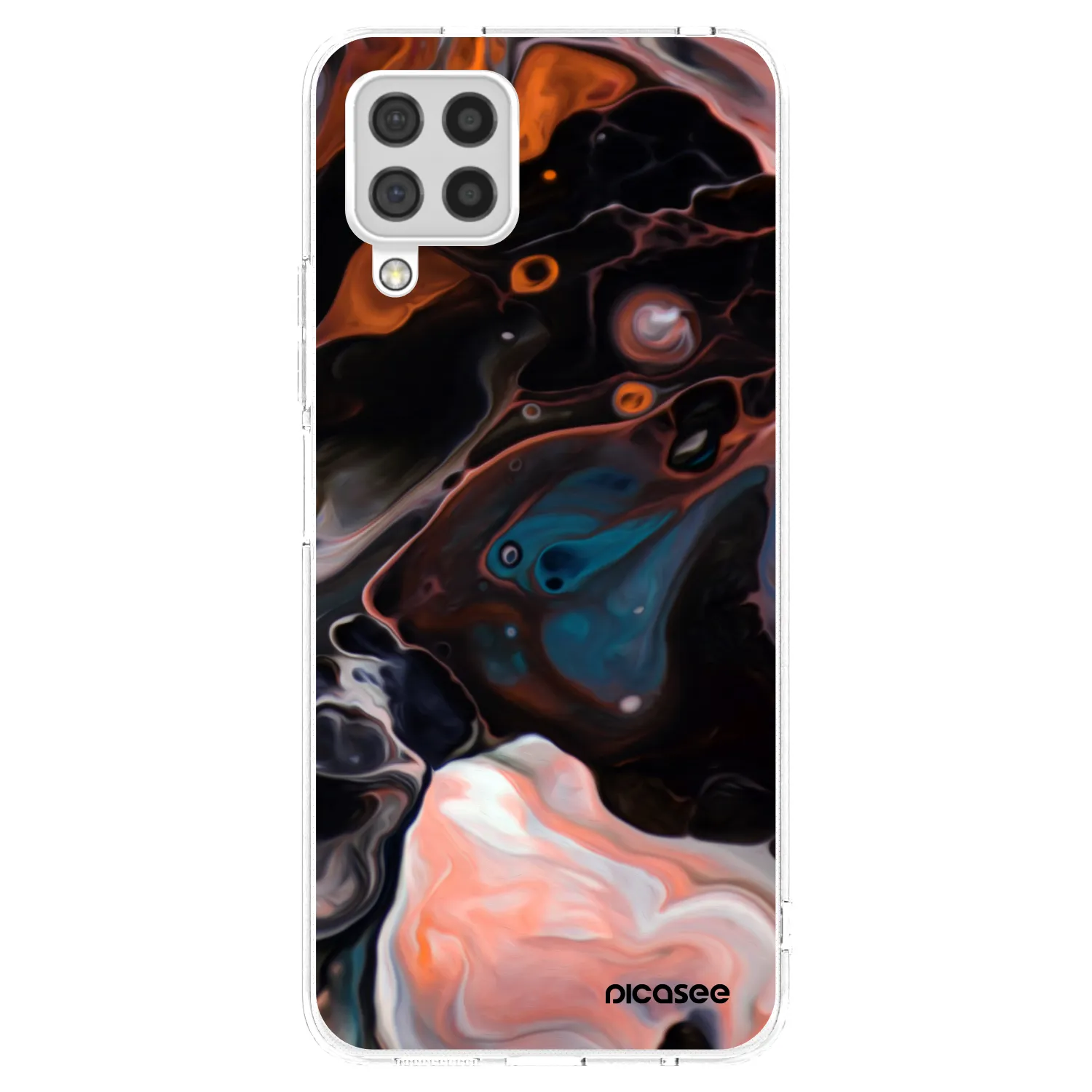 Picasee silikonový průhledný obal pro Samsung Galaxy A22 A225F 4G - Cream