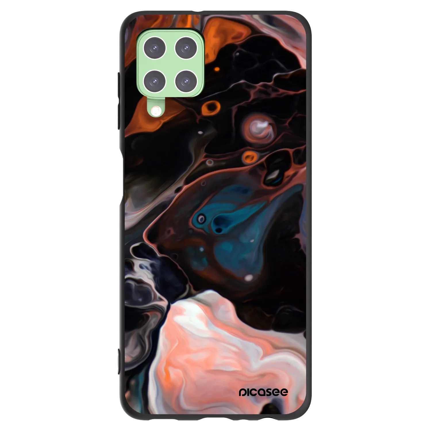 Picasee silikonový černý obal pro Samsung Galaxy A22 A225F 4G - Cream