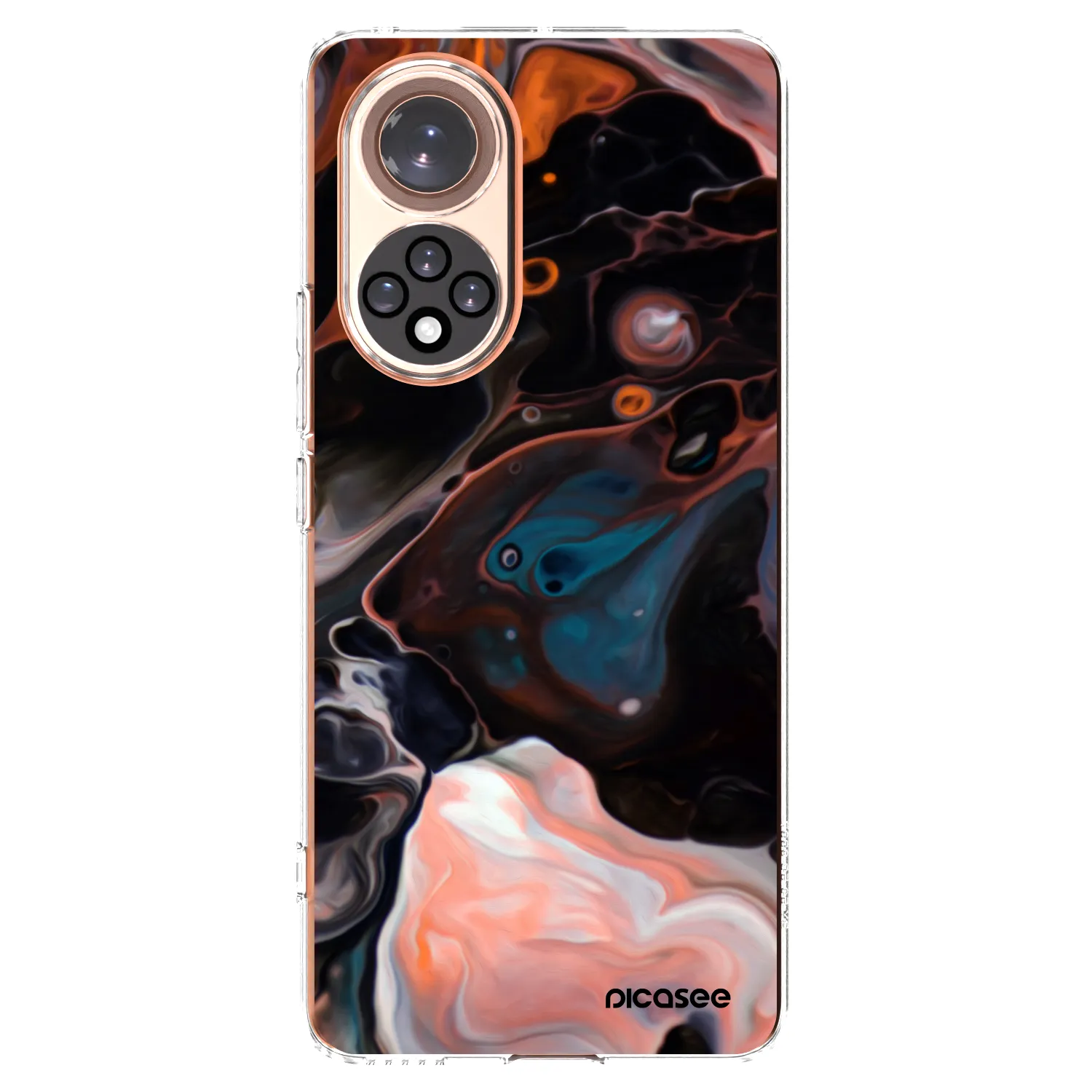 Picasee silikonový průhledný obal pro Honor 50 5G - Cream