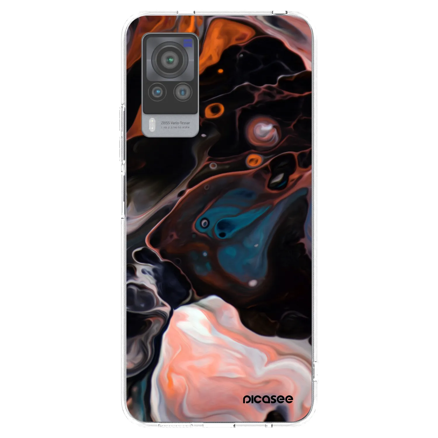 Picasee silikonový průhledný obal pro Vivo X60 Pro 5G - Cream