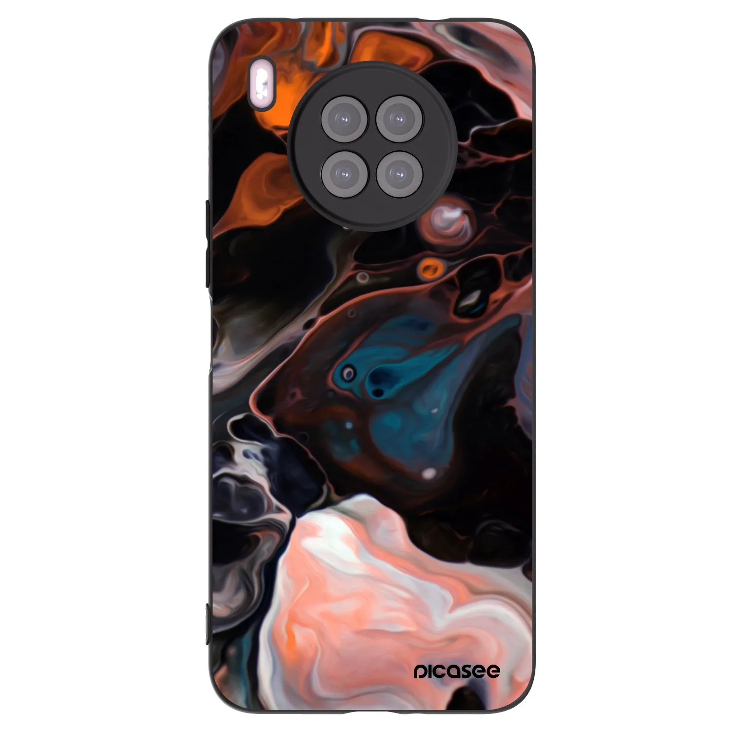 Picasee silikonový černý obal pro Huawei Nova 8i - Cream