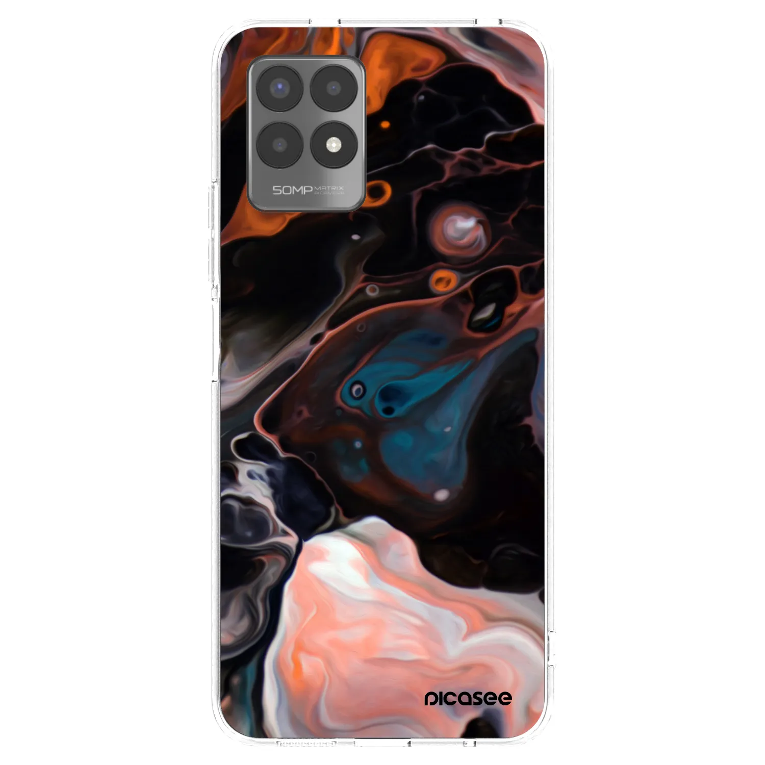 Picasee silikonový průhledný obal pro Realme 8i - Cream