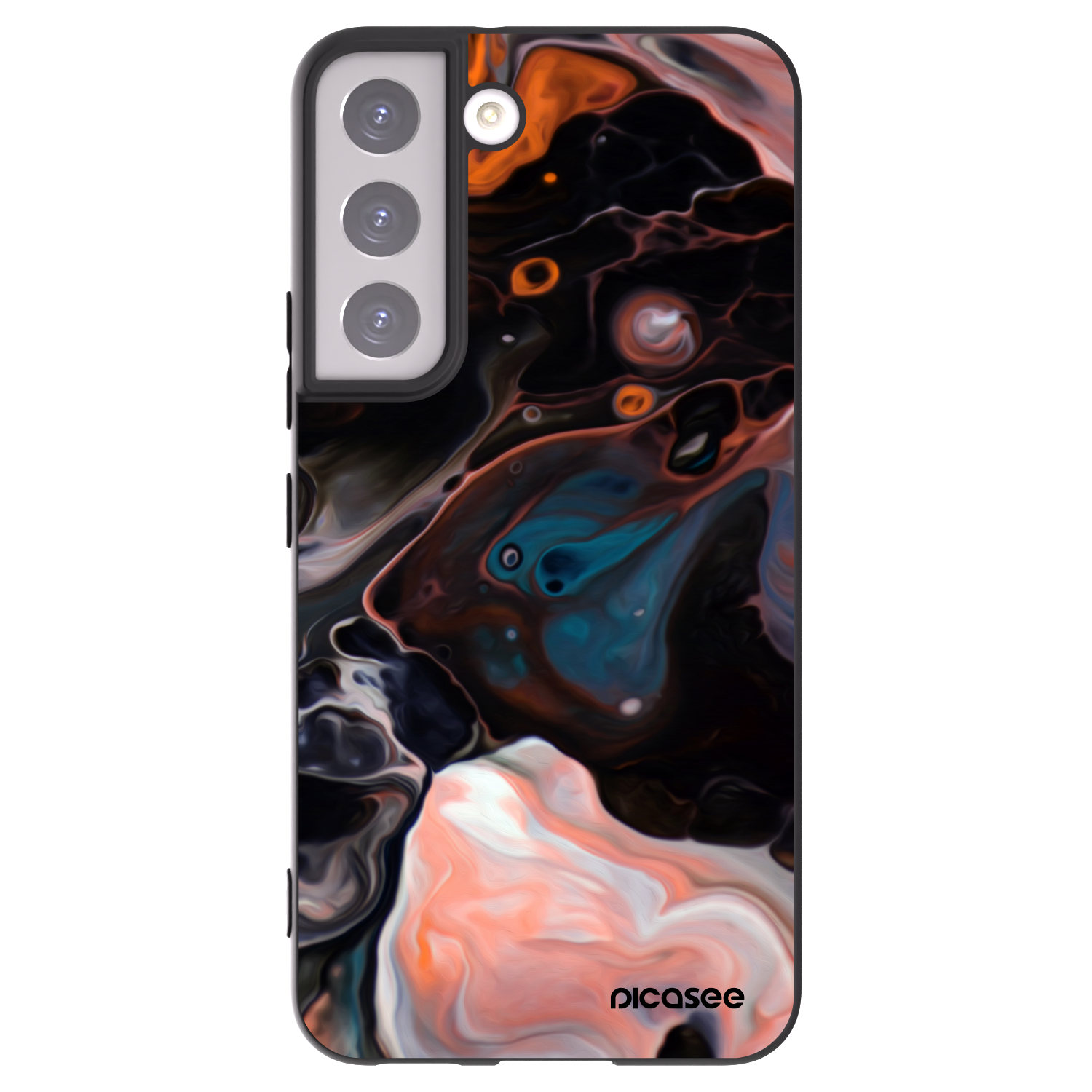 Picasee silikonový černý obal pro Samsung Galaxy S22 5G - Cream