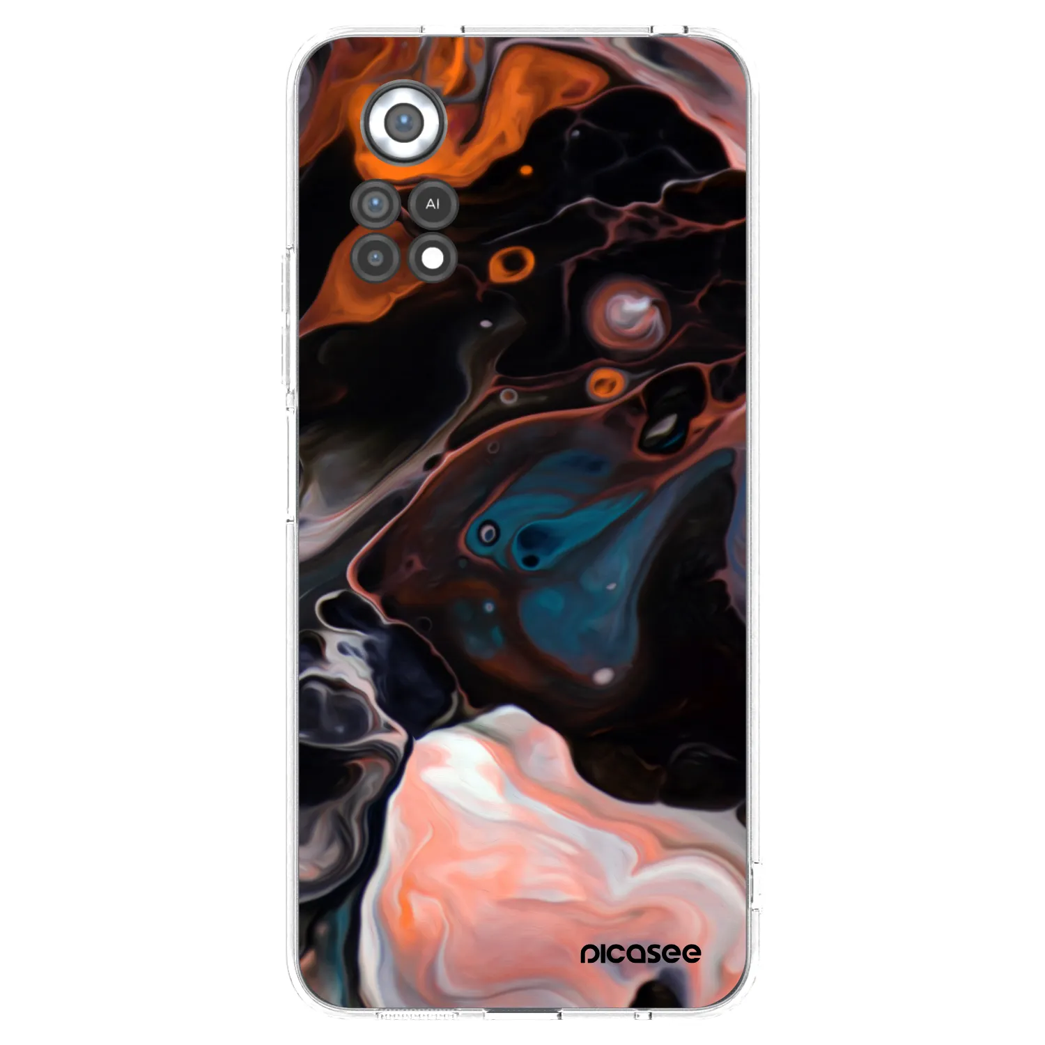 Picasee silikonový průhledný obal pro Xiaomi Poco X4 Pro 5G - Cream