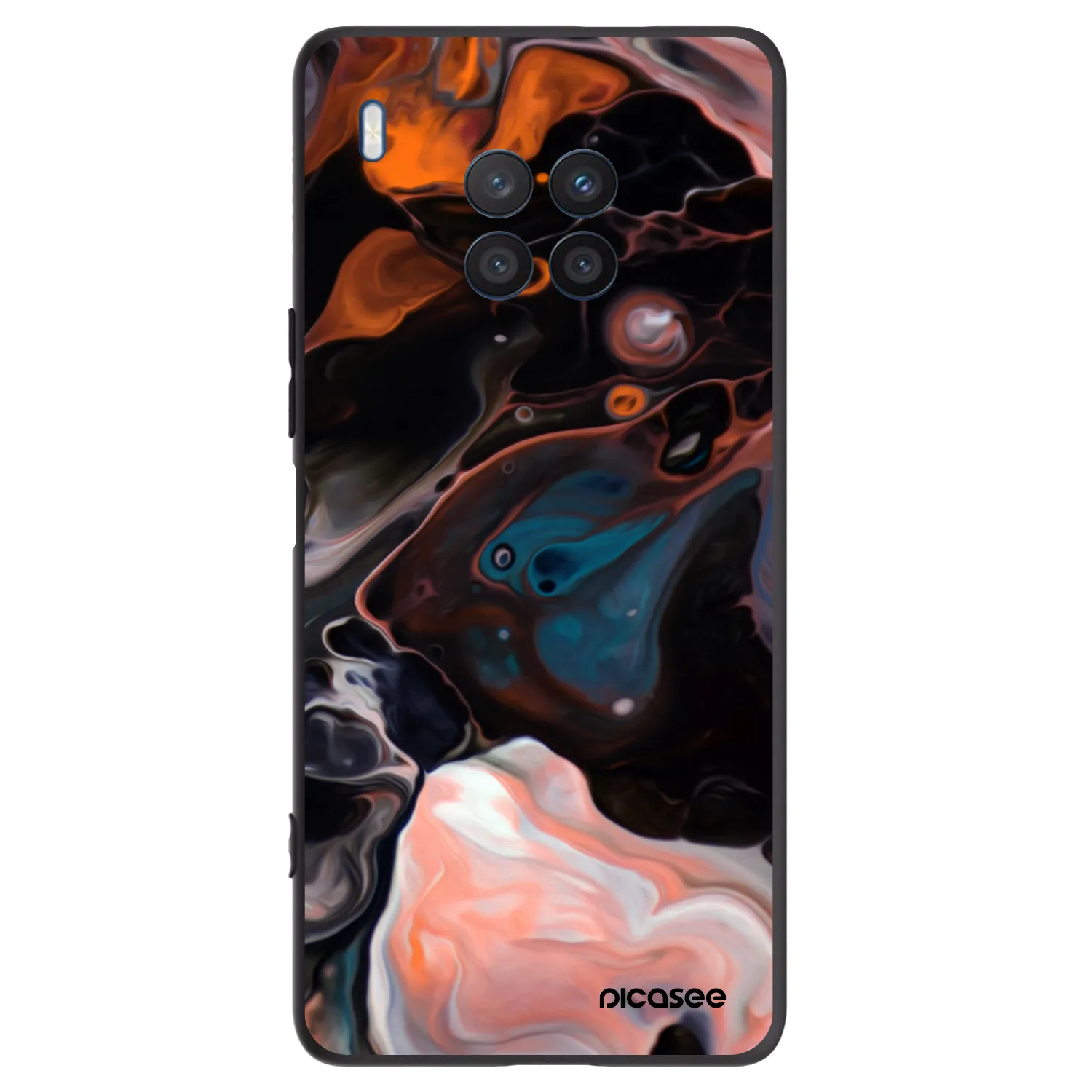 Picasee silikonový černý obal pro Honor 50 Lite - Cream