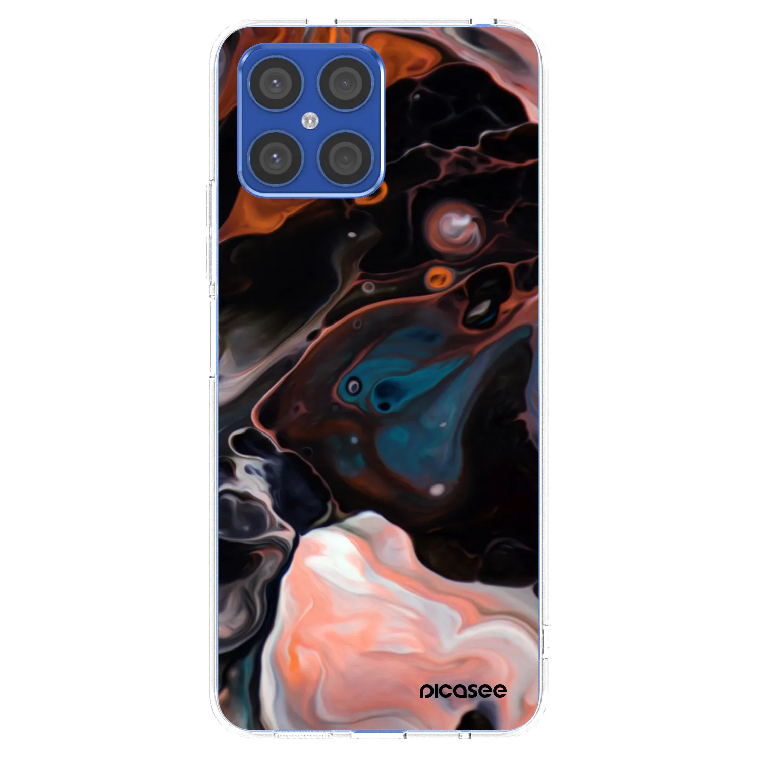 Picasee silikonový průhledný obal pro Honor X8 4G - Cream