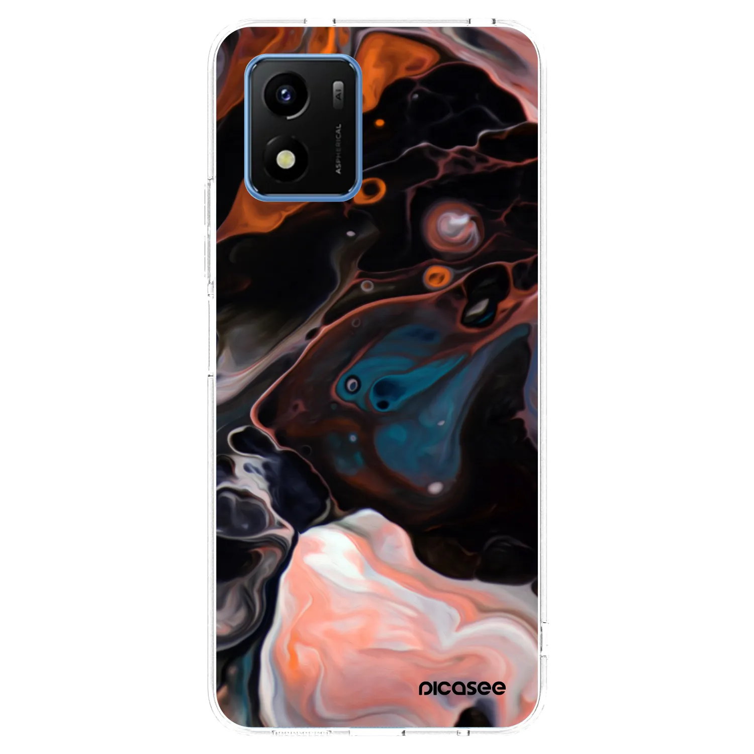 Picasee silikonový průhledný obal pro Vivo Y01 - Cream