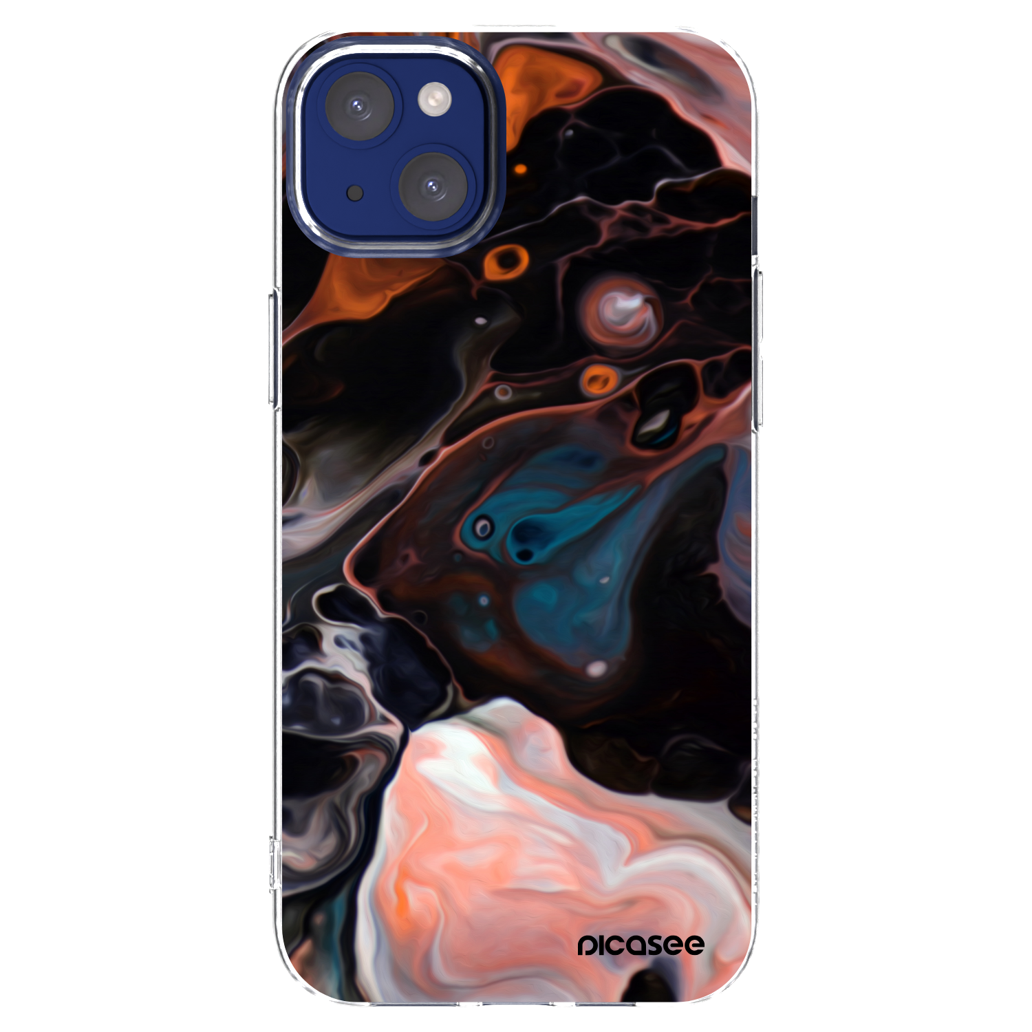 Picasee silikonový průhledný obal pro Apple iPhone 14 Plus - Cream