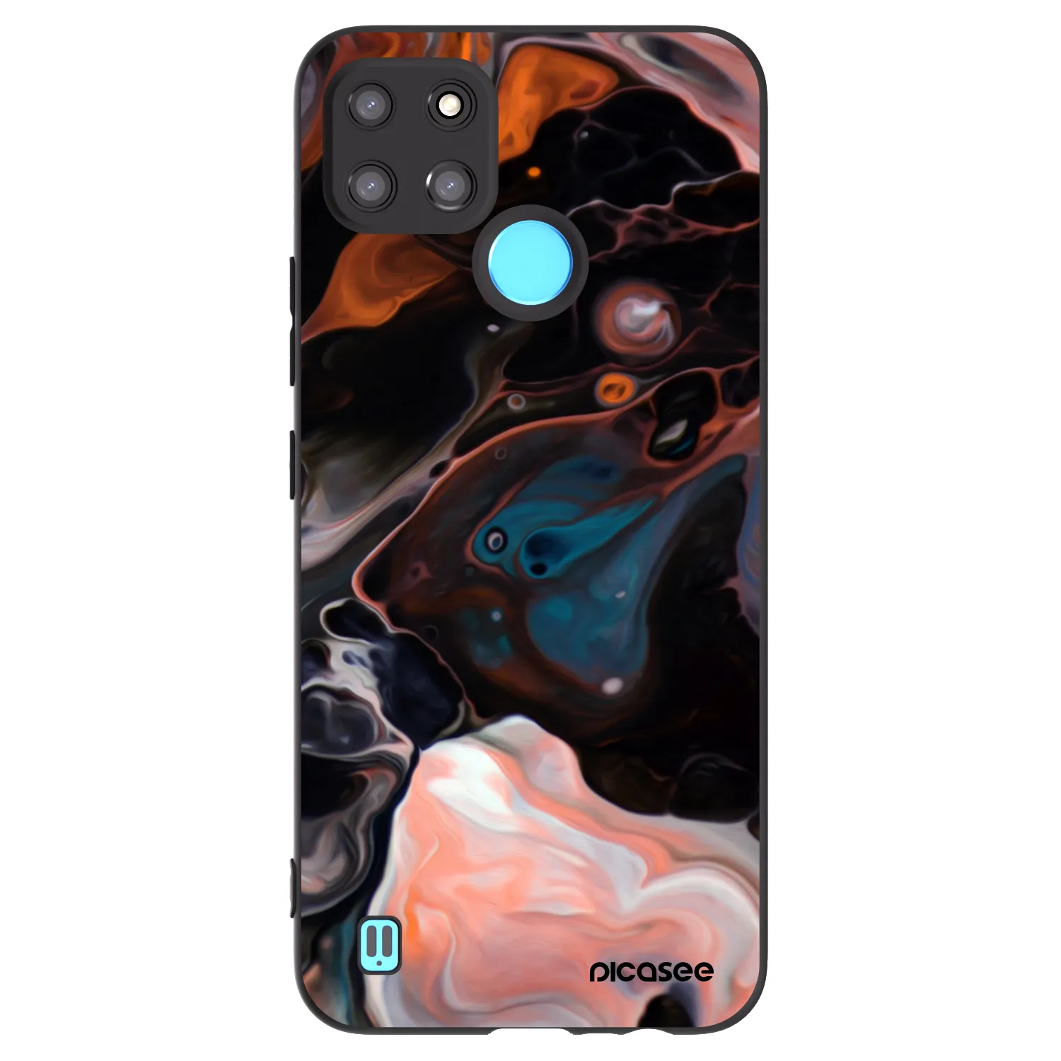 Picasee silikonový černý obal pro Realme C21Y - Cream