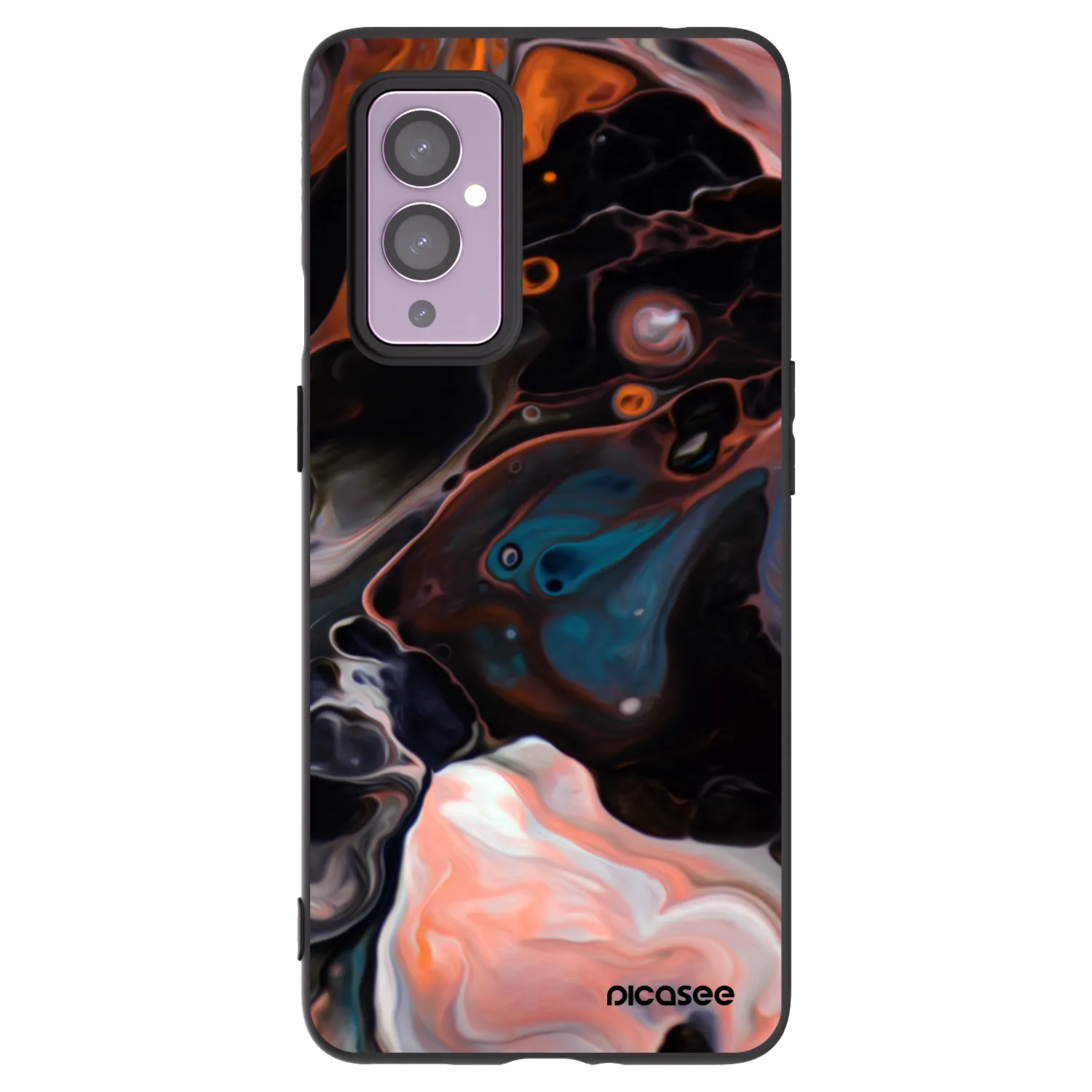 Picasee silikonový černý obal pro OnePlus 9 - Cream