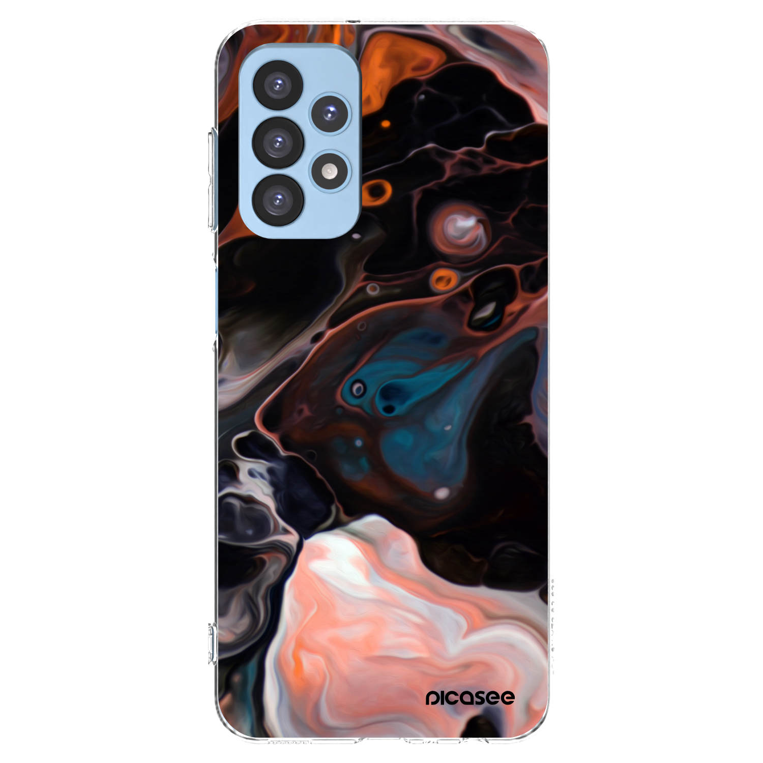 Picasee silikonový průhledný obal pro Samsung Galaxy A23 A235F 4G - Cream