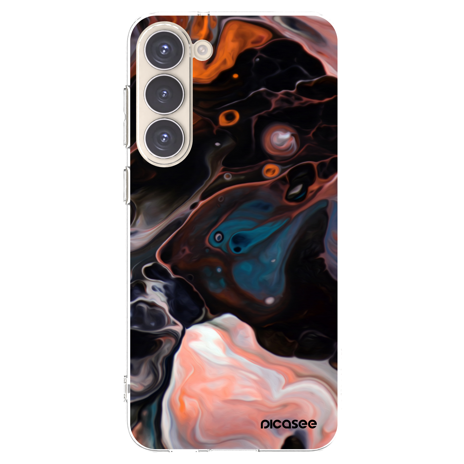 Picasee silikonový průhledný obal pro Samsung Galaxy S23+ 5G - Cream