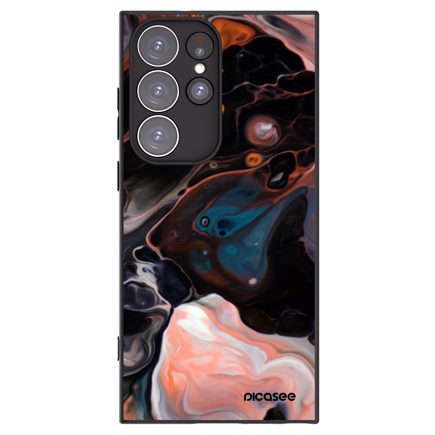 Picasee silikonový černý obal pro Samsung Galaxy S23 Ultra 5G - Cream