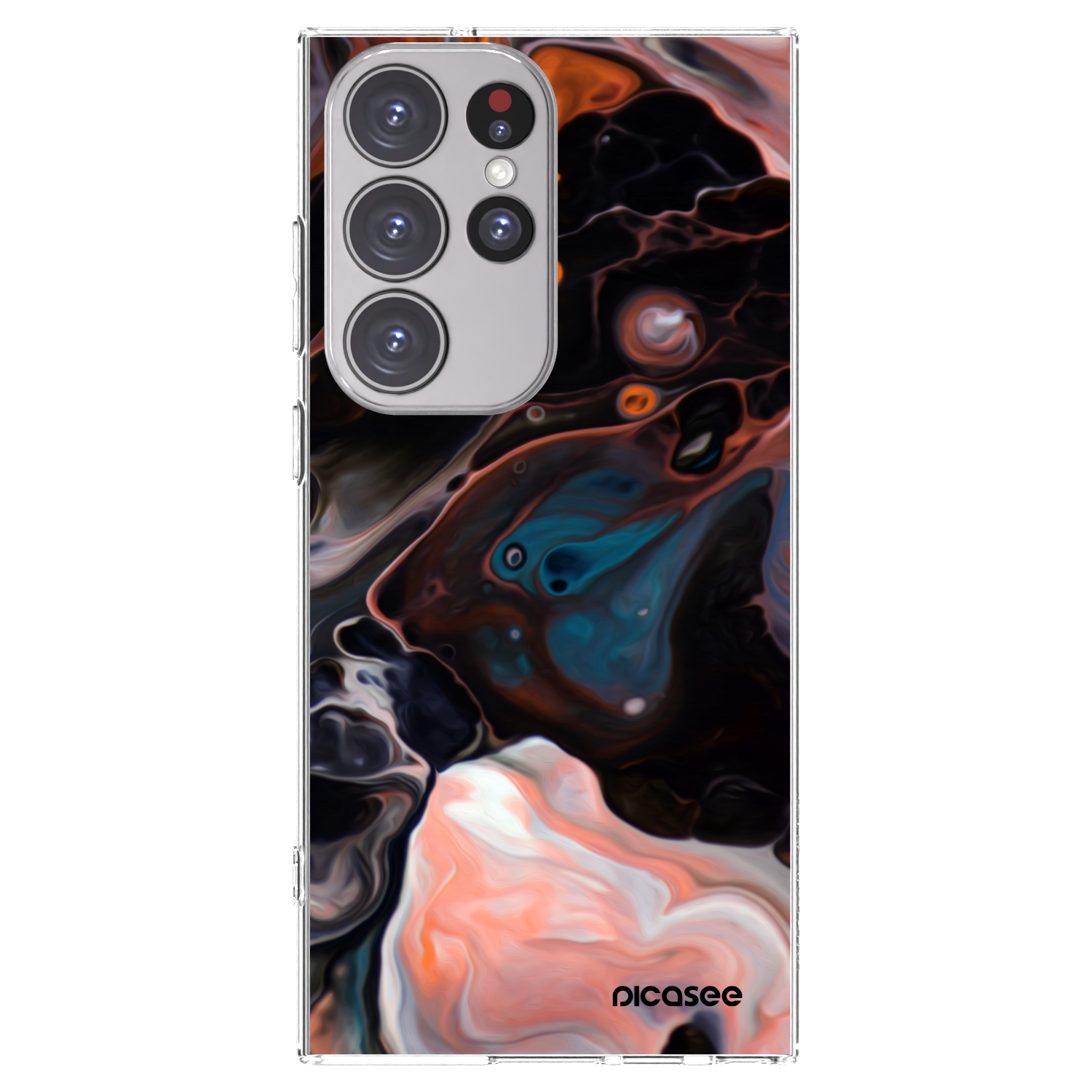 Picasee silikonový průhledný obal pro Samsung Galaxy S23 Ultra 5G - Cream