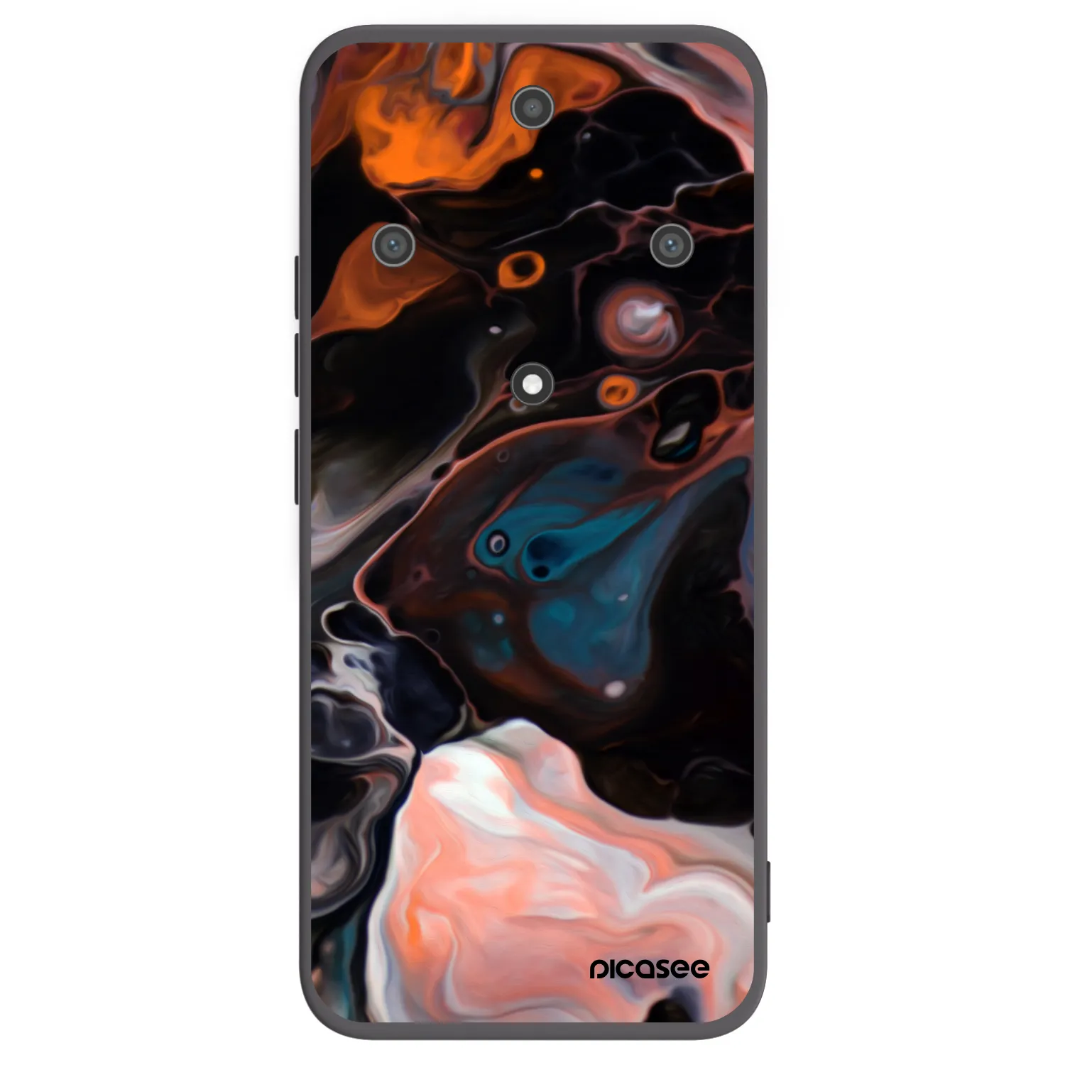 Picasee silikonový černý obal pro Honor Magic5 Lite 5G - Cream