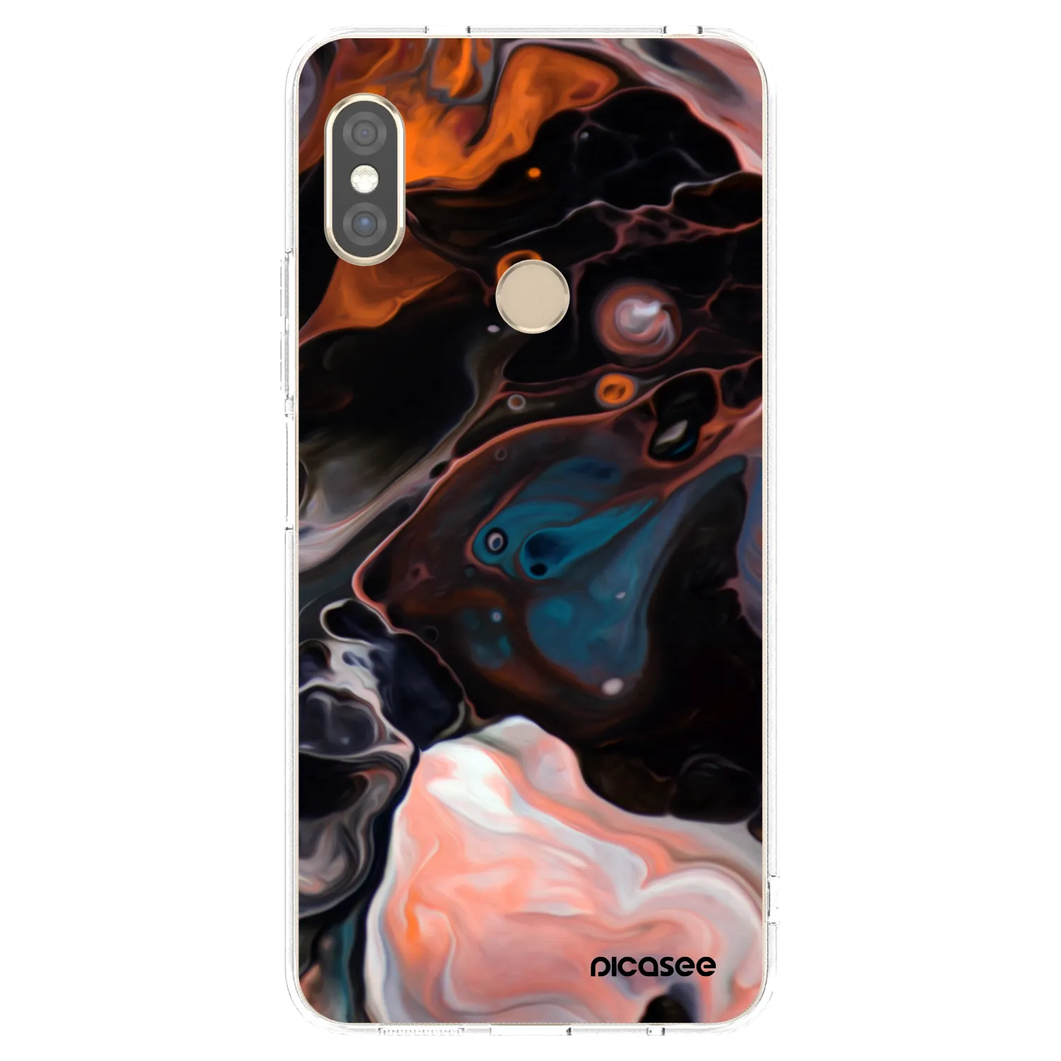 Picasee silikonový průhledný obal pro Xiaomi Redmi Note 5 Global - Cream