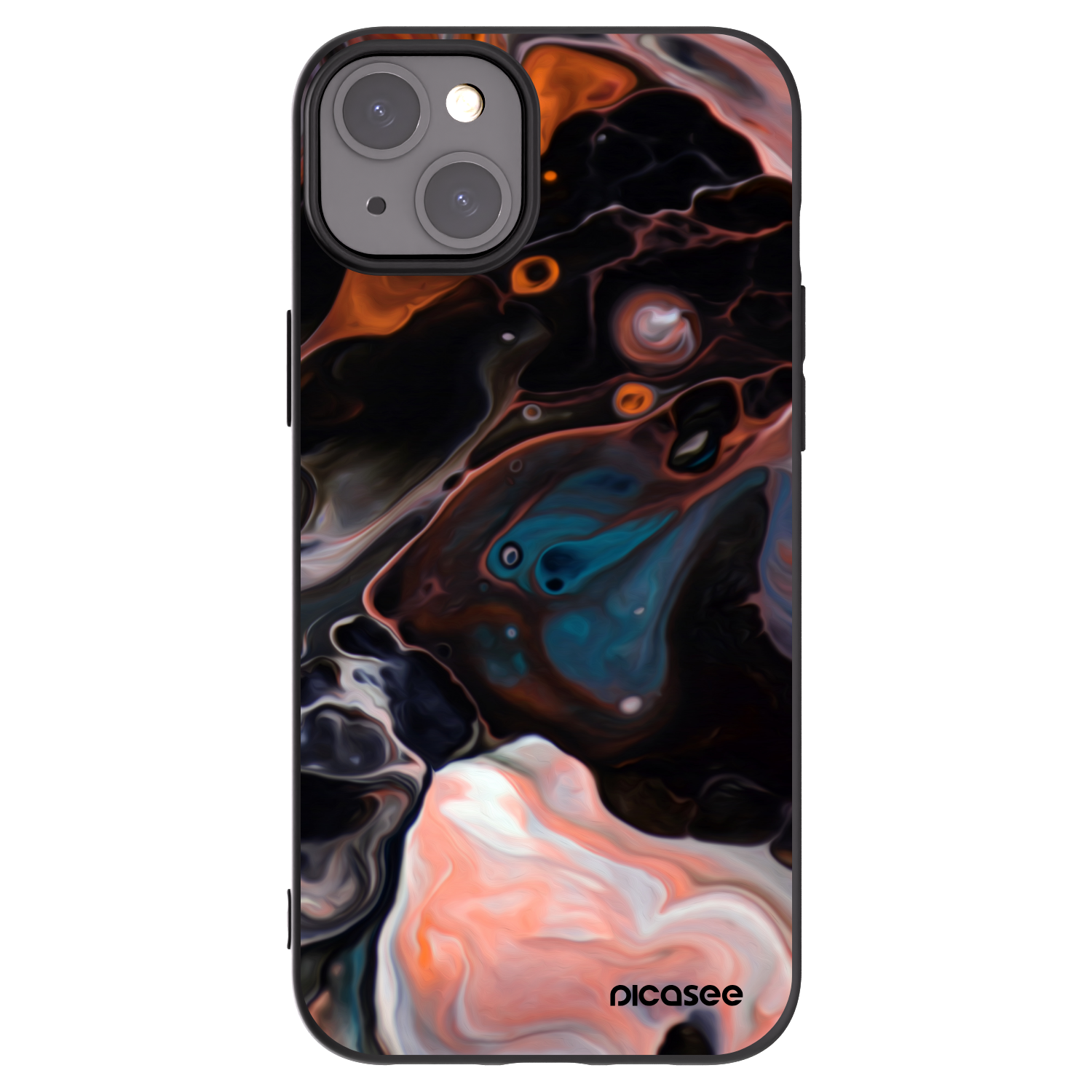 Picasee silikonový černý obal pro Apple iPhone 15 Plus - Cream