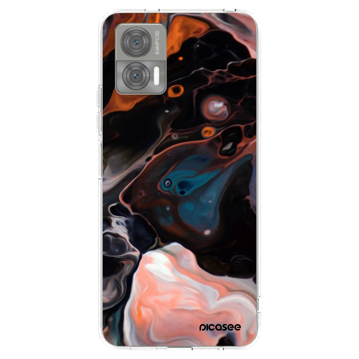 Picasee silikonový průhledný obal pro Motorola Edge 30 Neo - Cream