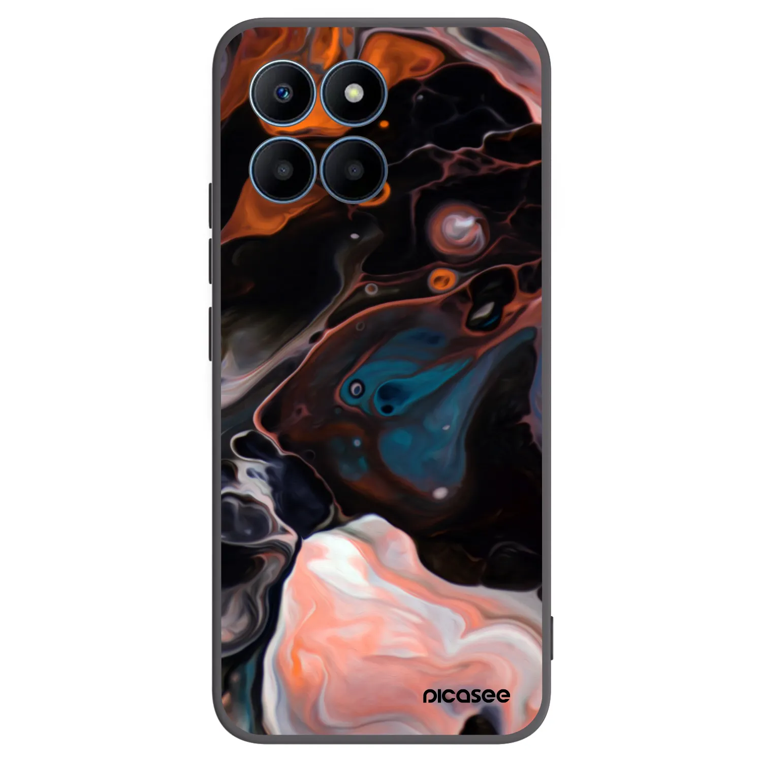 Picasee silikonový černý obal pro Honor 70 Lite - Cream