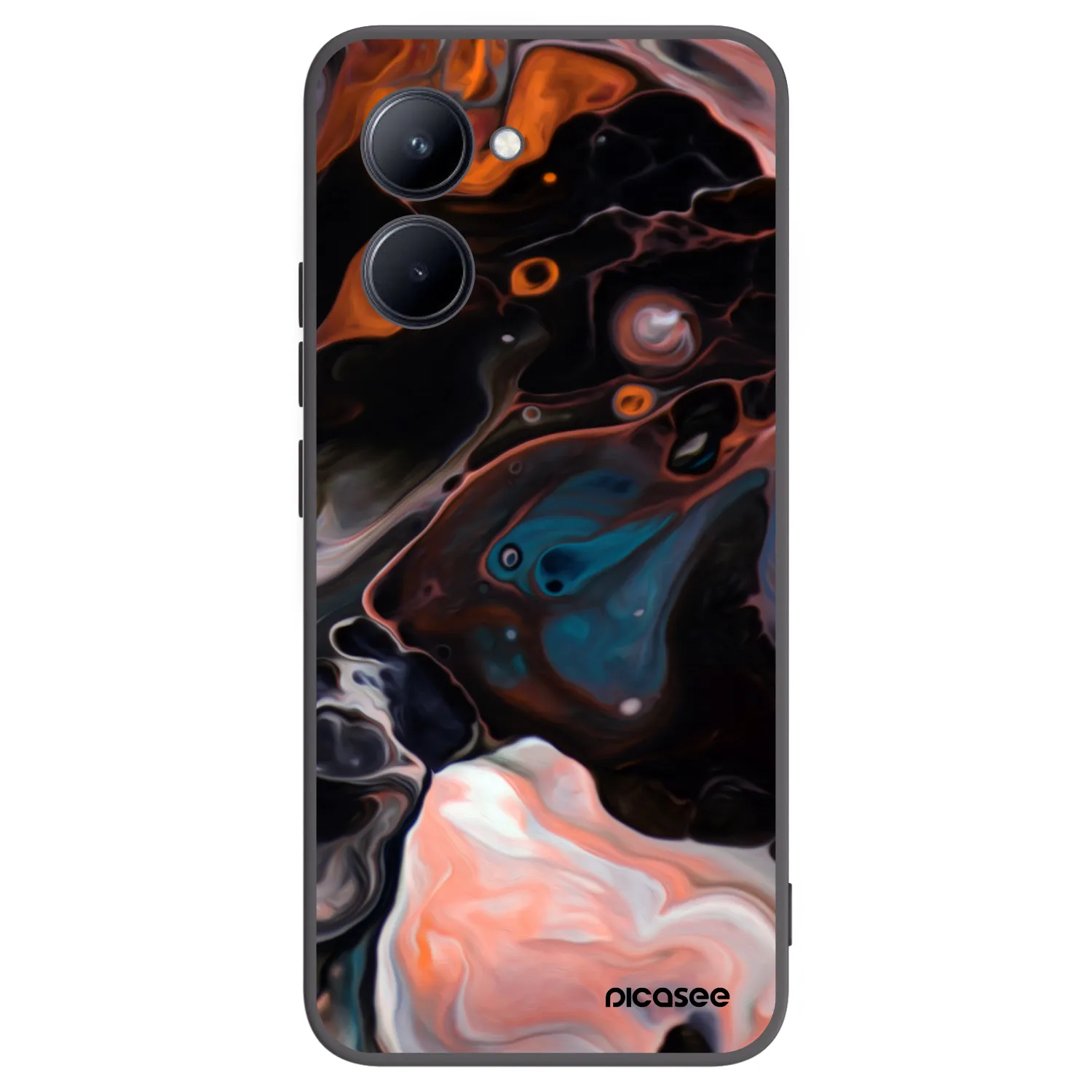 Picasee silikonový černý obal pro Realme C33 (2023) - Cream