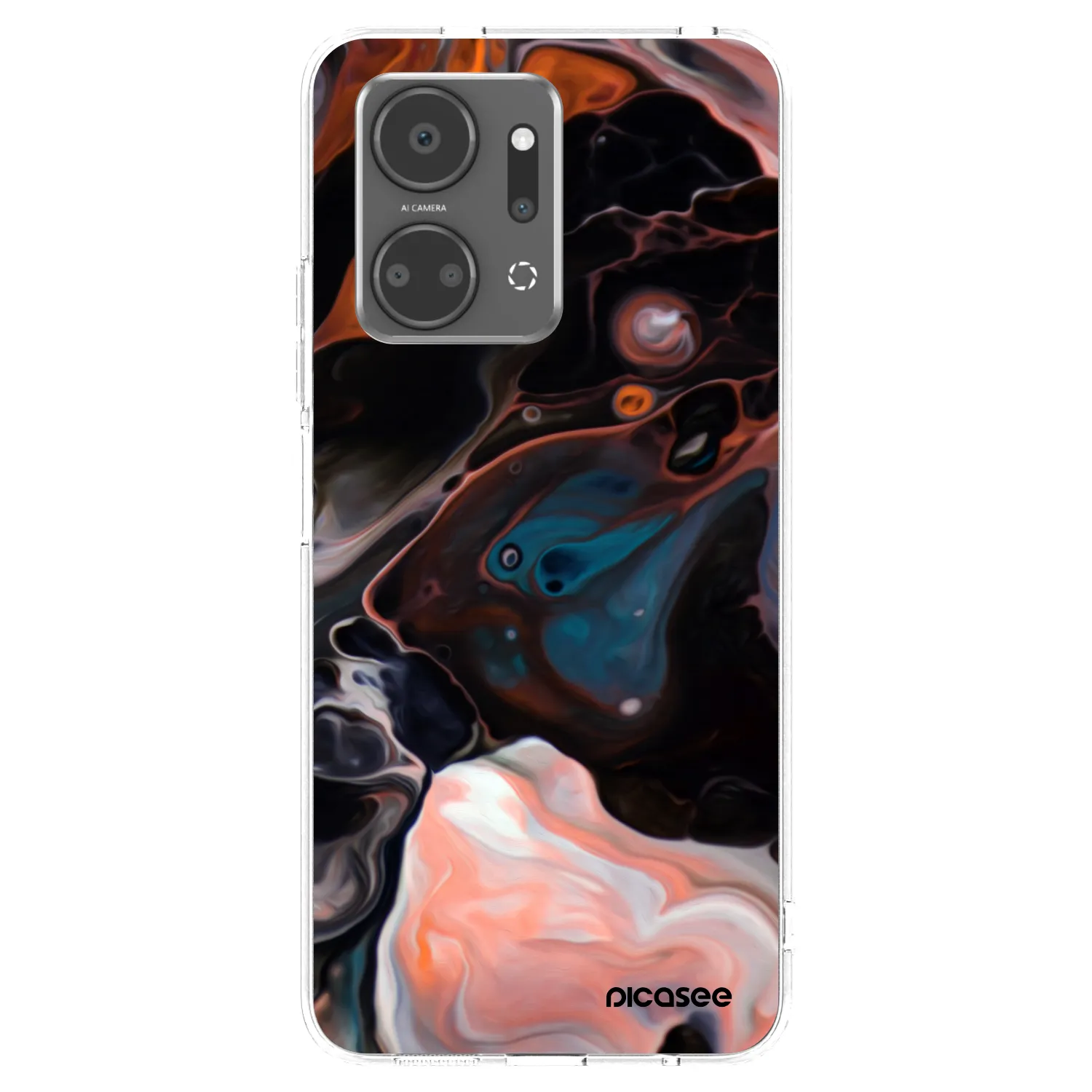 Picasee silikonový průhledný obal pro Honor X7a - Cream