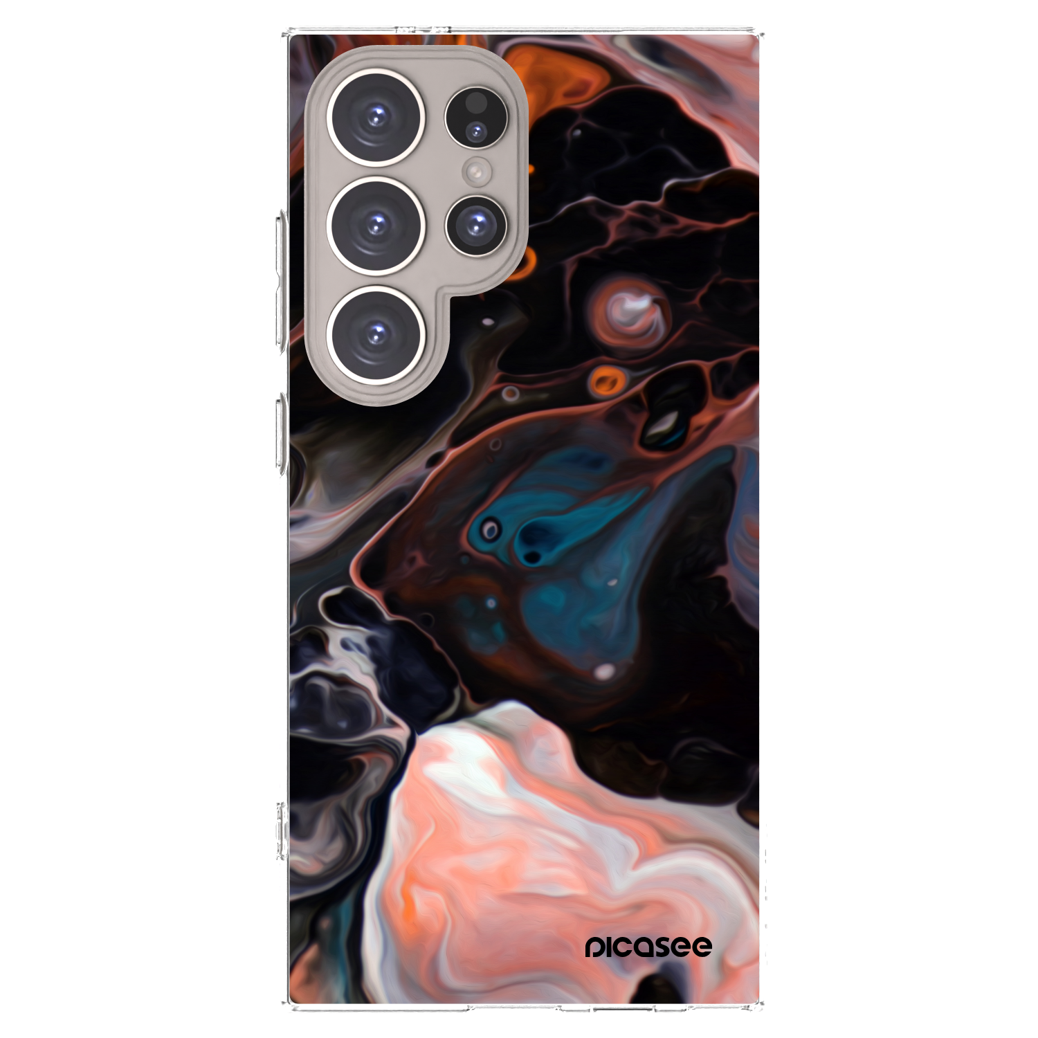 Picasee silikonový průhledný obal pro Samsung Galaxy S24 Ultra S928B 5G - Cream