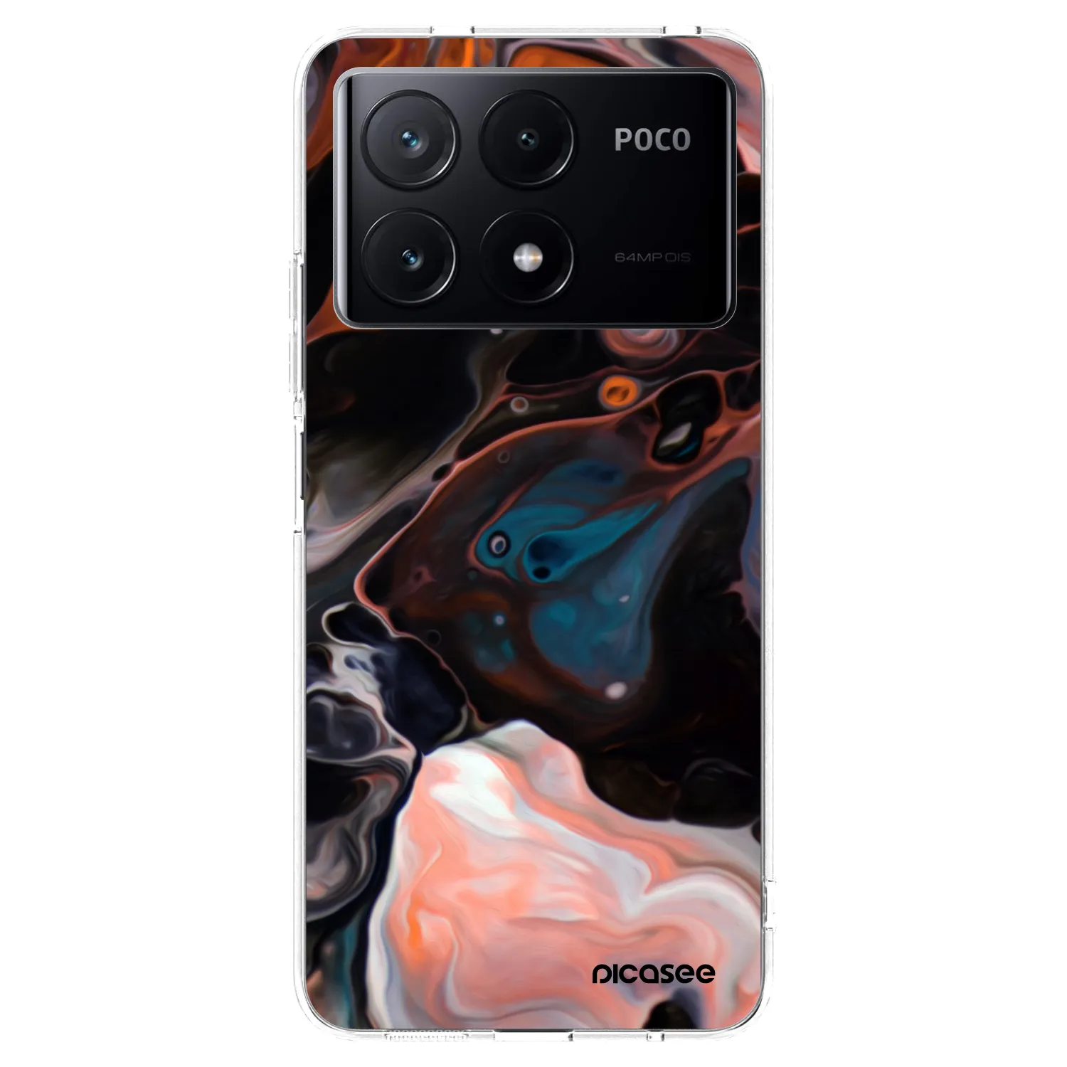 Picasee silikonový průhledný obal pro Xiaomi Poco X6 Pro - Cream