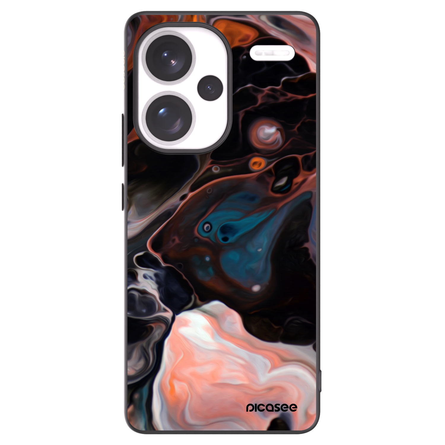 Picasee silikonový černý obal pro Xiaomi Redmi Note 13 Pro+ 5G - Cream