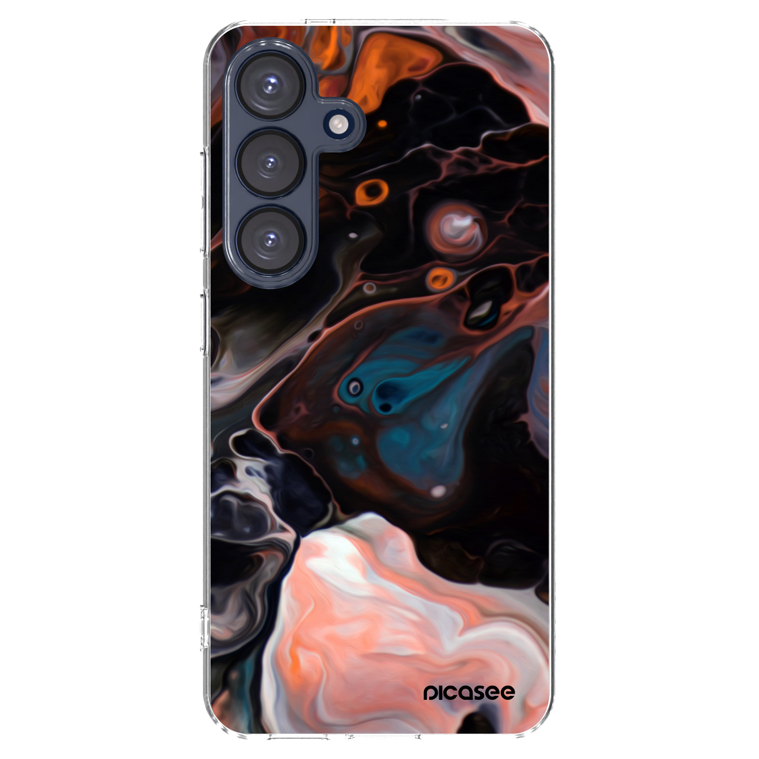 Picasee silikonový průhledný obal pro Samsung Galaxy S25 5G - Cream