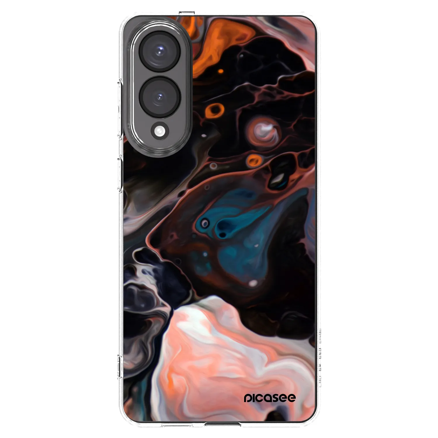 Picasee silikonový průhledný obal pro Samsung Galaxy S25 Edge 5G - Cream