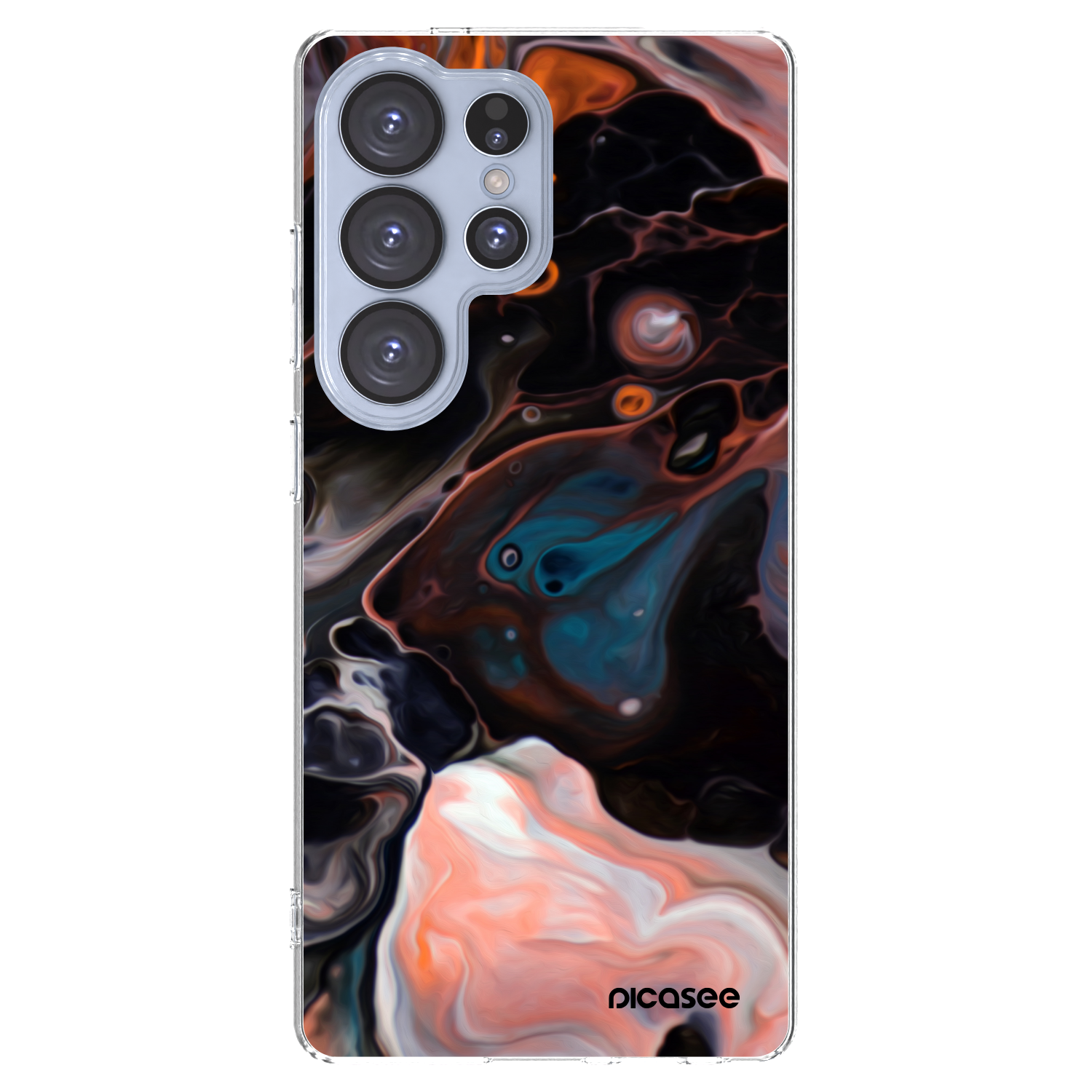 Picasee silikonový průhledný obal pro Samsung Galaxy S25 Ultra 5G - Cream