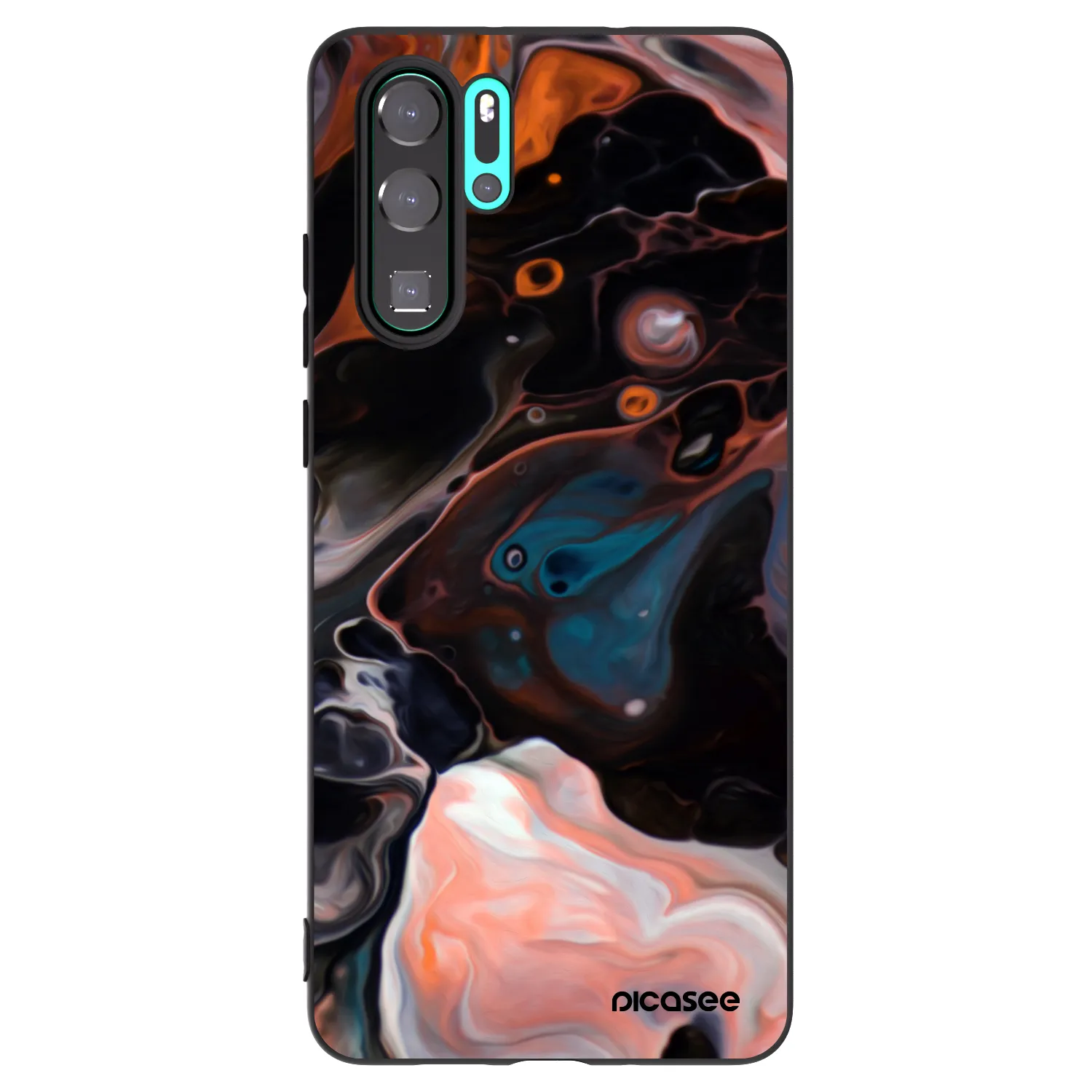 Picasee silikonový černý obal pro Huawei P30 Pro - Cream