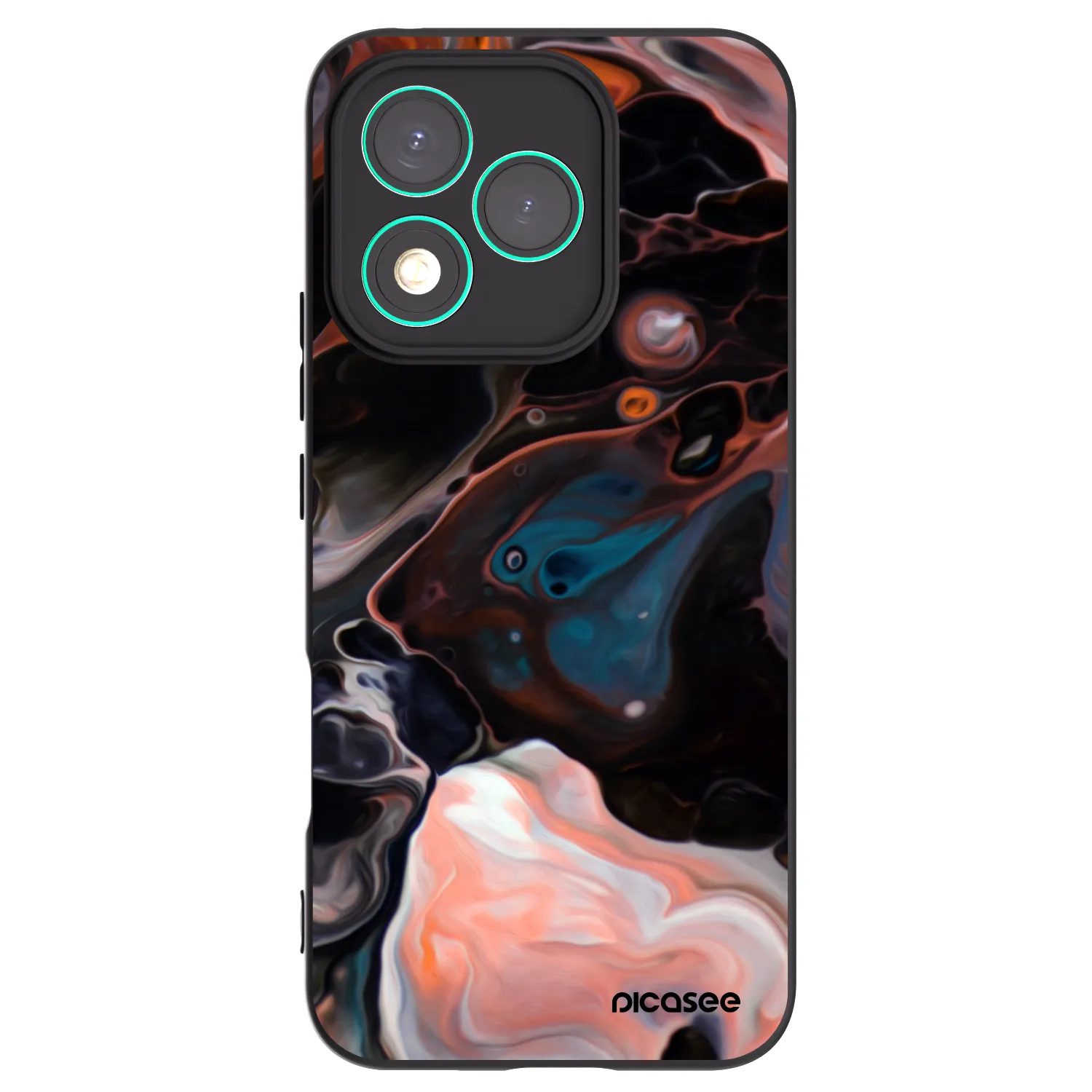 Picasee silikonový černý obal pro Honor 400 Lite 5G - Cream