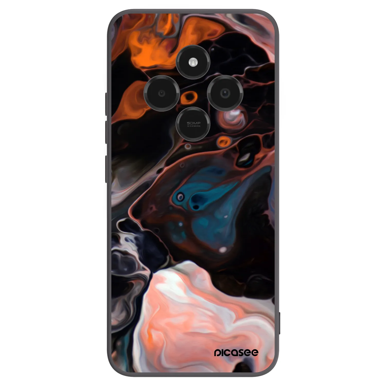 Picasee silikonový černý obal pro Xiaomi Poco C75 - Cream