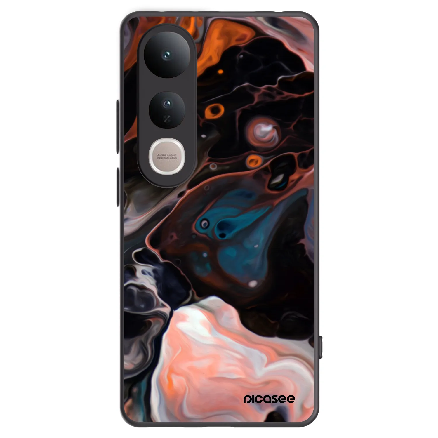Picasee silikonový černý obal pro Vivo V50 Lite 5G - Cream