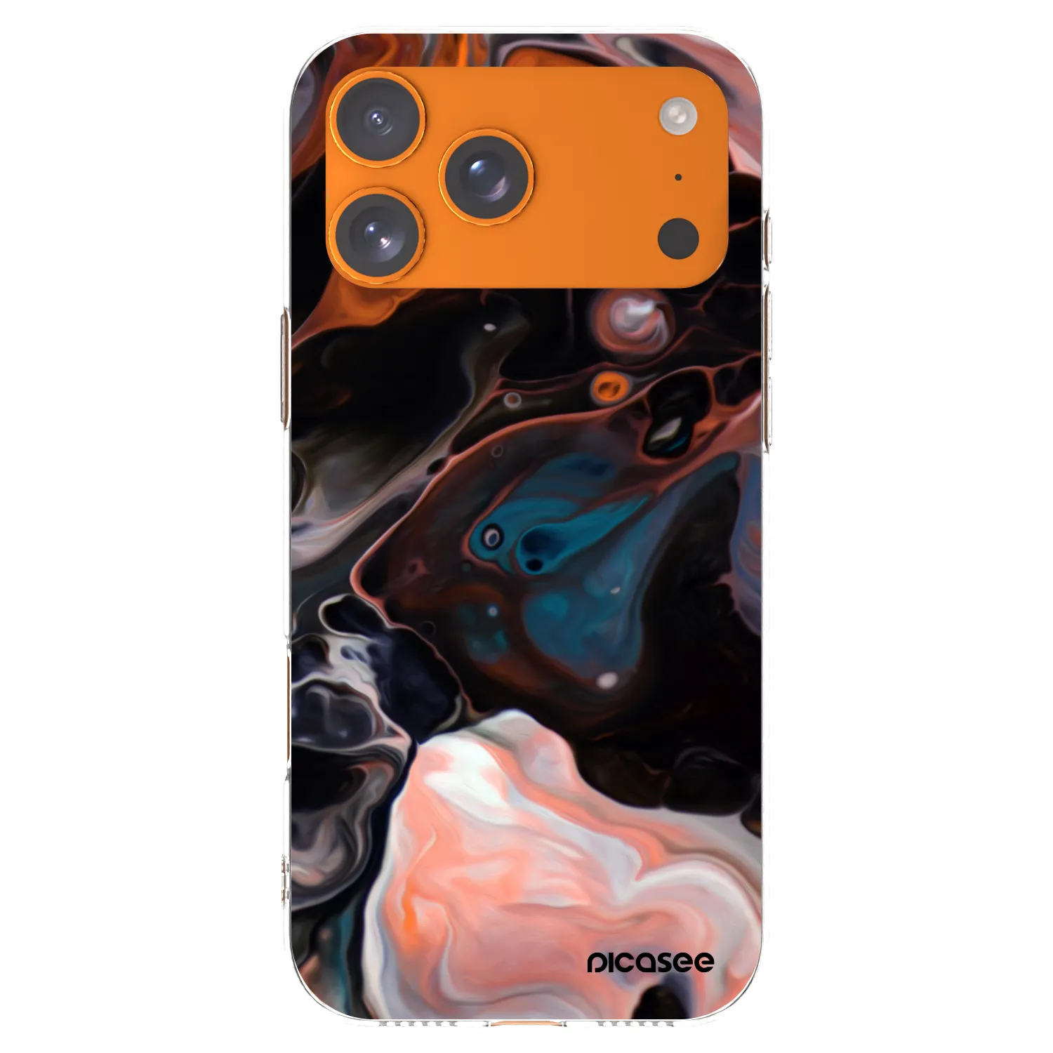 Picasee silikonový průhledný obal pro Apple iPhone 17 Pro Max - Cream