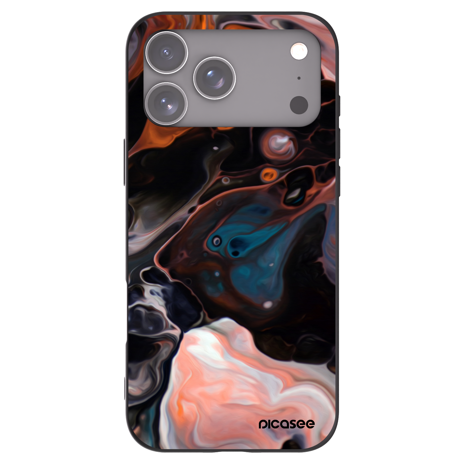 Picasee silikonový černý obal pro Apple iPhone 17 Pro Max - Cream