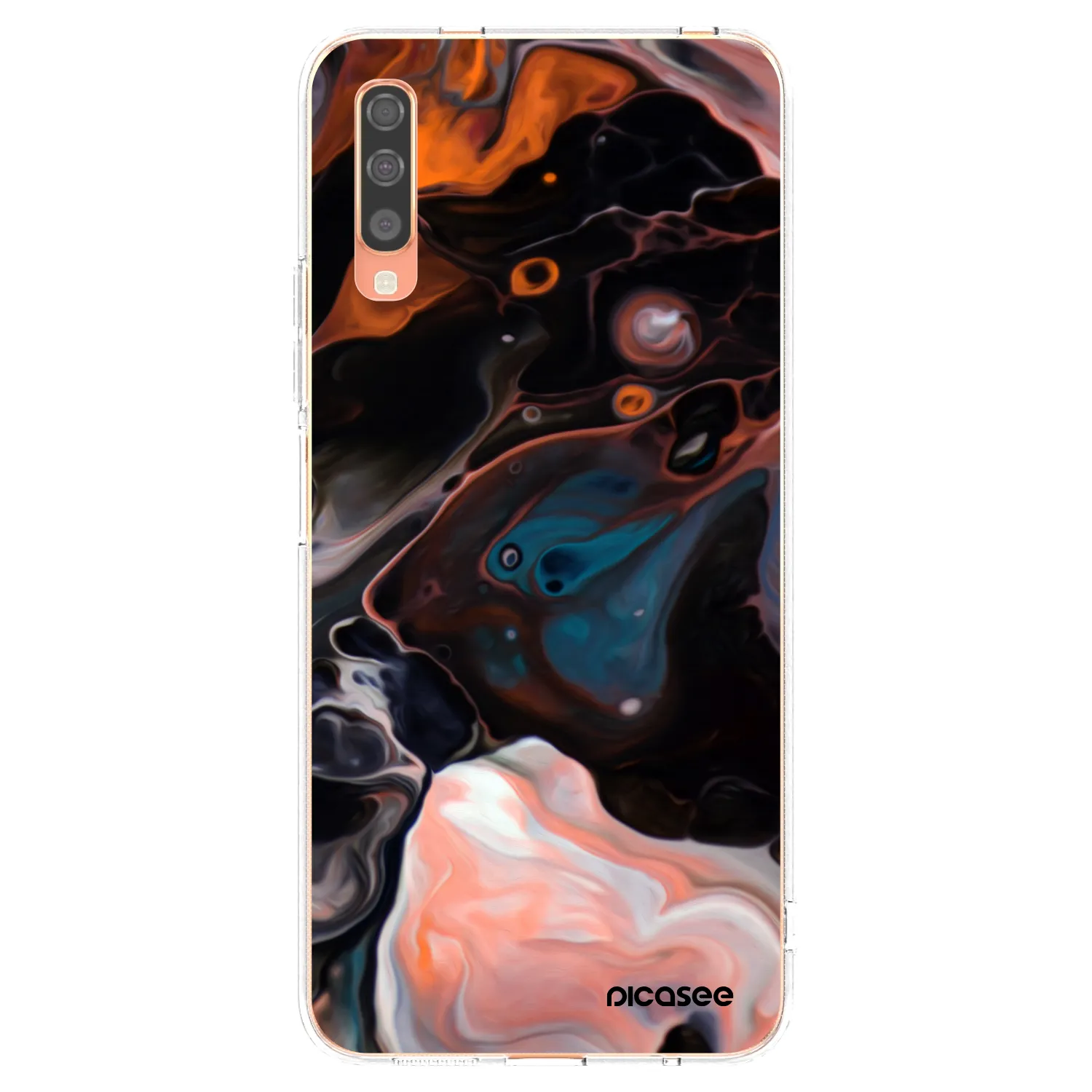 Picasee silikonový průhledný obal pro Samsung Galaxy A70 A705F - Cream