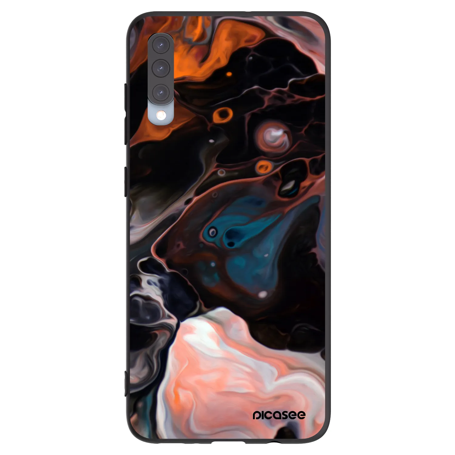 Picasee silikonový černý obal pro Samsung Galaxy A70 A705F - Cream