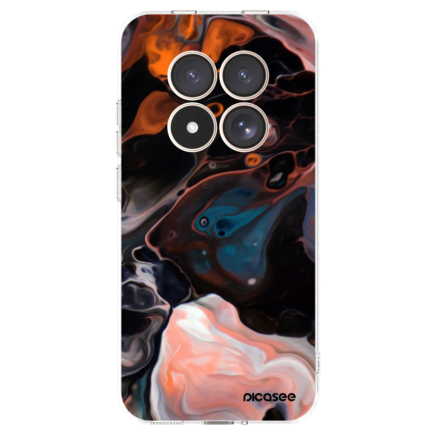 Picasee silikonový průhledný obal pro Xiaomi Redmi Note 15 Pro 4G - Cream