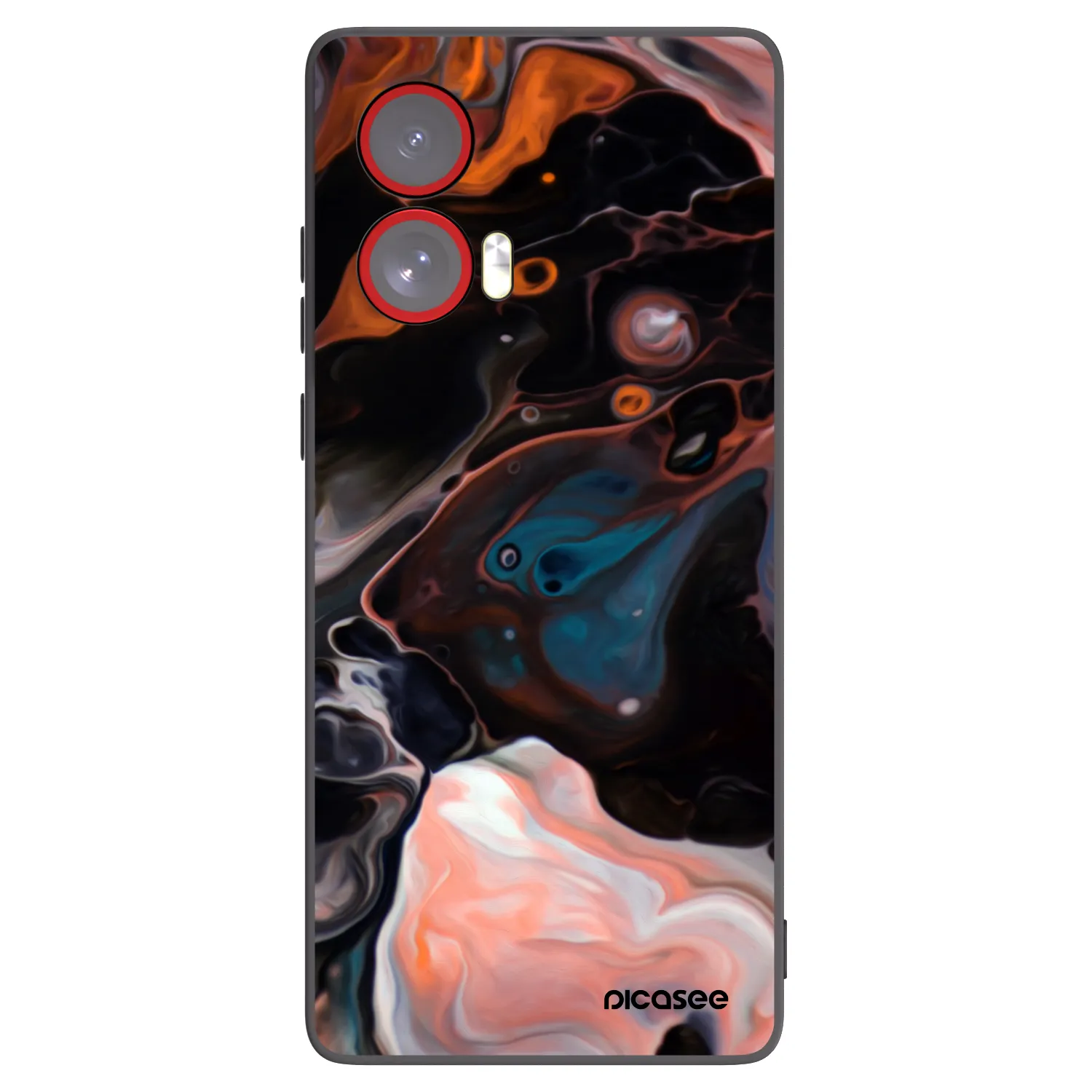 Picasee silikonový černý obal pro Motorola Edge 50 Fusion - Cream