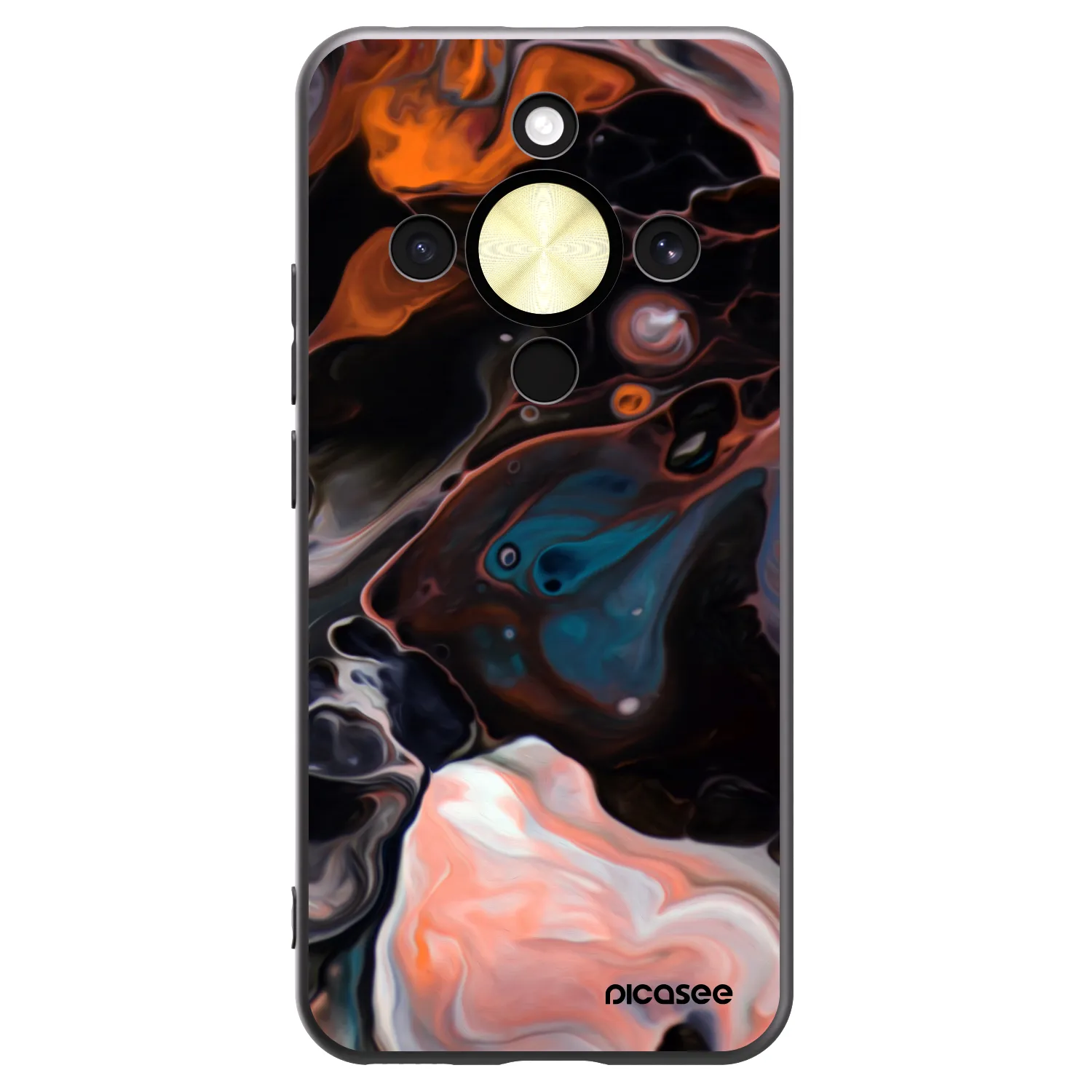 Picasee silikonový černý obal pro Honor Magic8 Lite 5G - Cream