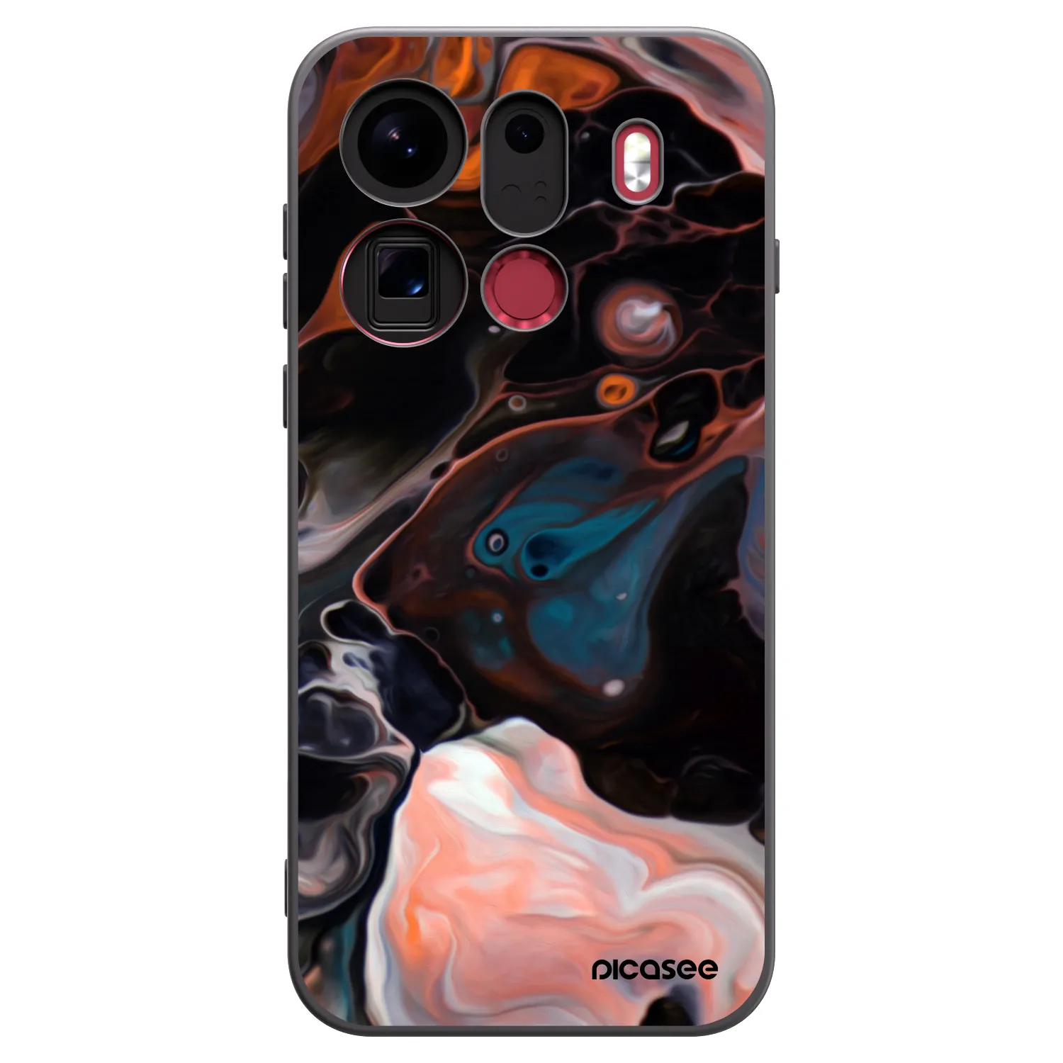 Picasee silikonový černý obal pro OPPO Find X9 Pro - Cream