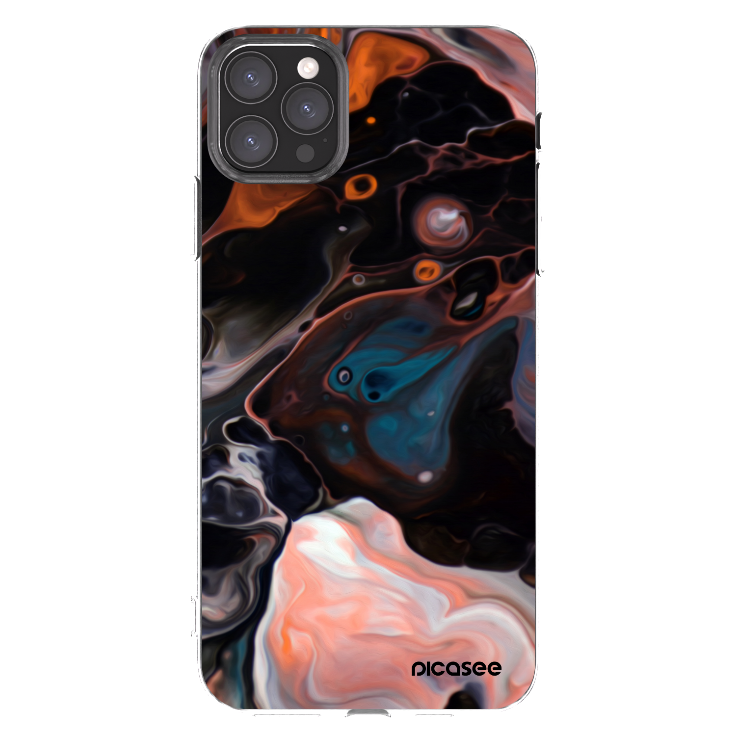 Picasee silikonový průhledný obal pro Apple iPhone 11 Pro Max - Cream