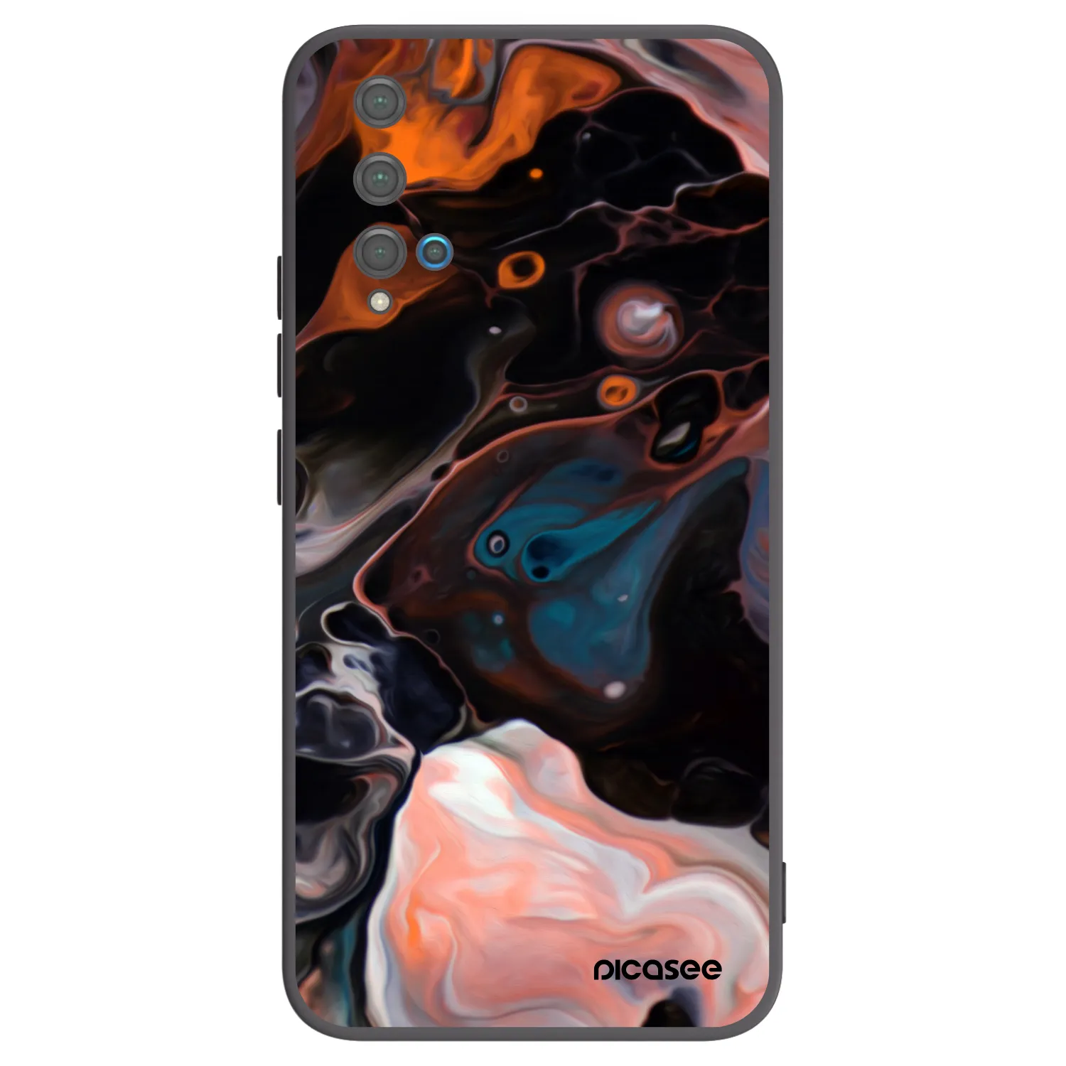 Picasee silikonový černý obal pro Huawei Nova 5T - Cream